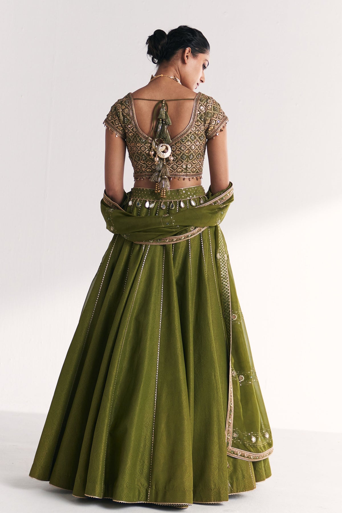 Rangoli Green Lehenga Set