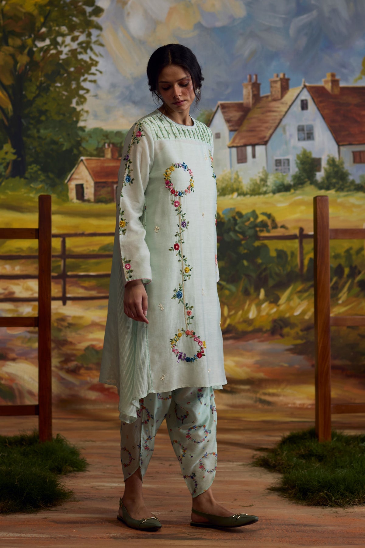 Meadow Smocked Kurta