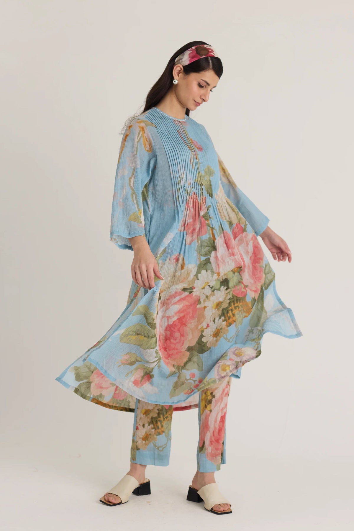 Taffy Pintucks Tunic Set