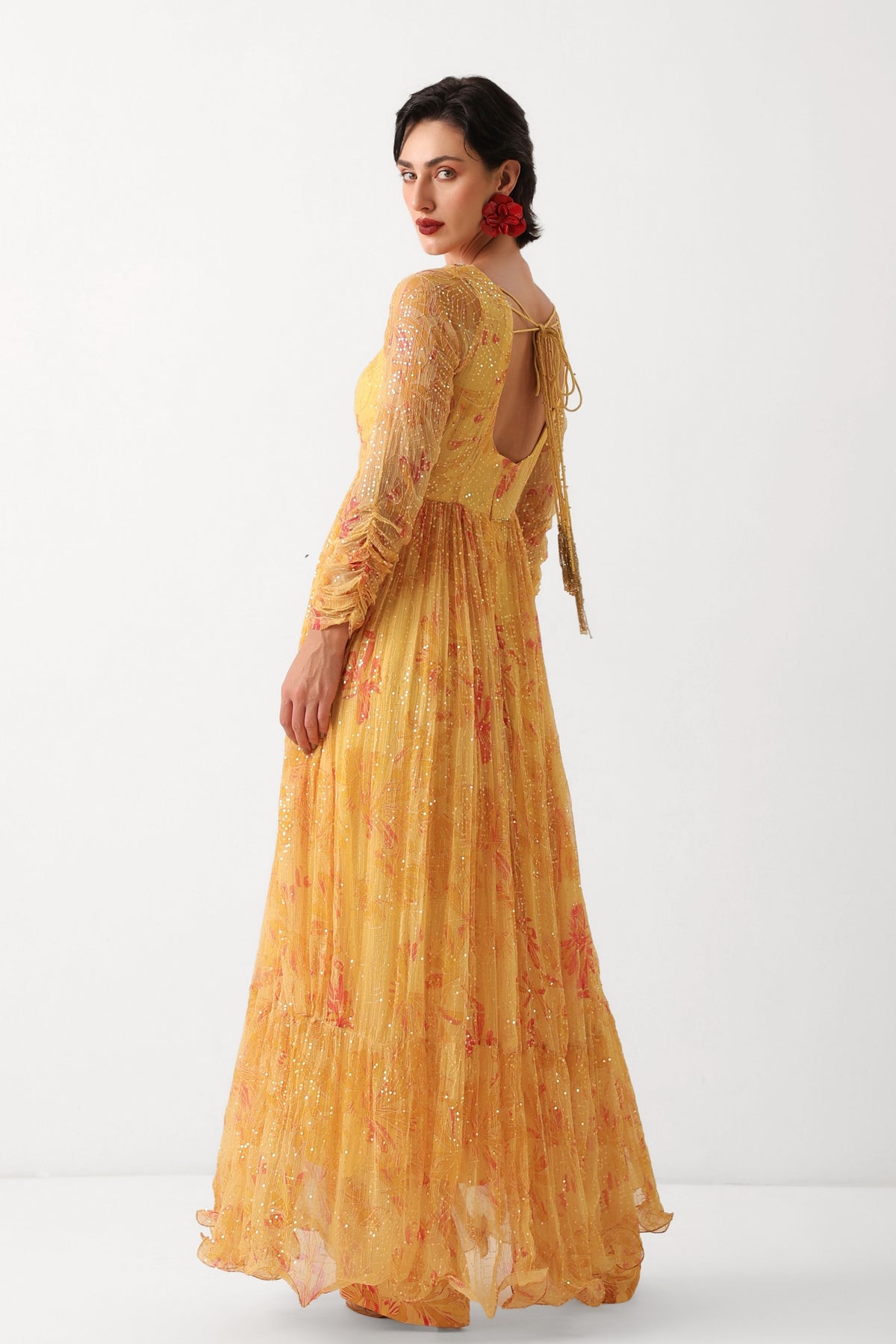 Kasundi Anarkali Set