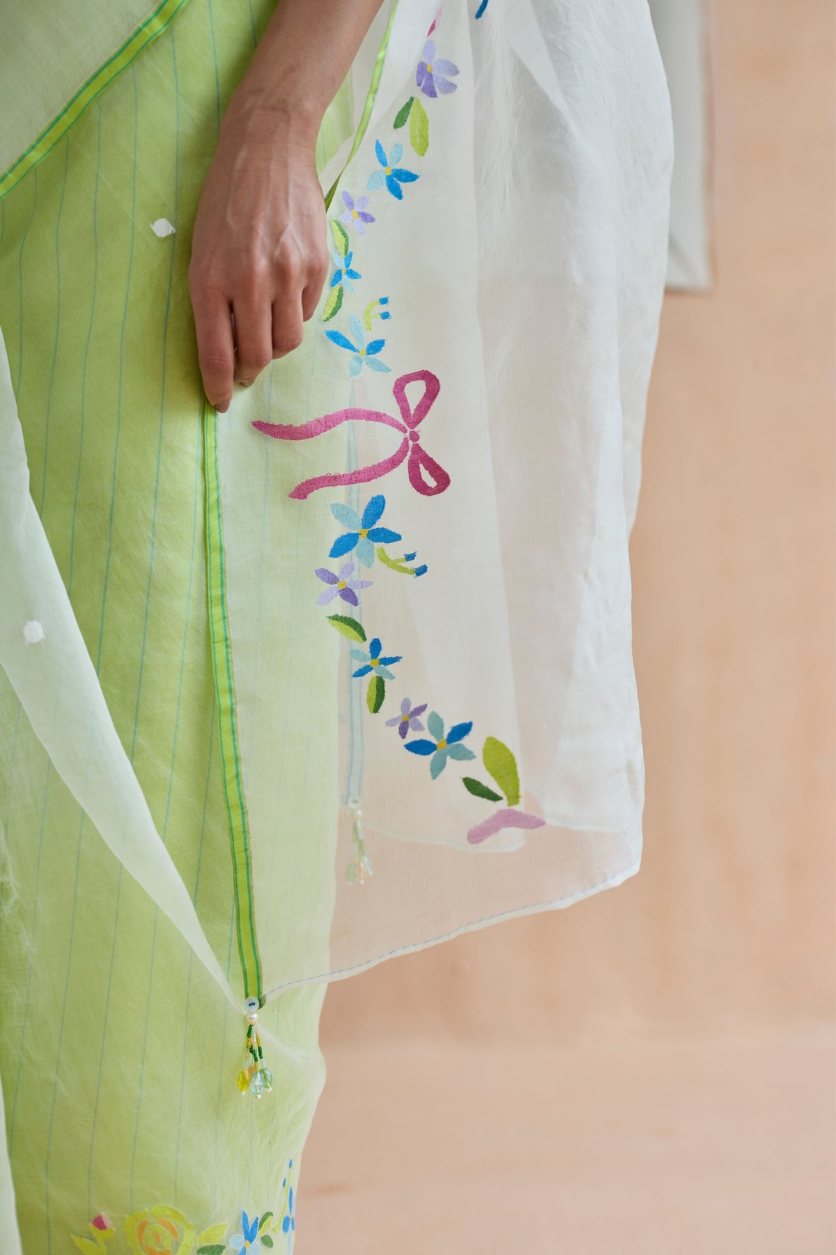 Garland Jamdani Sari