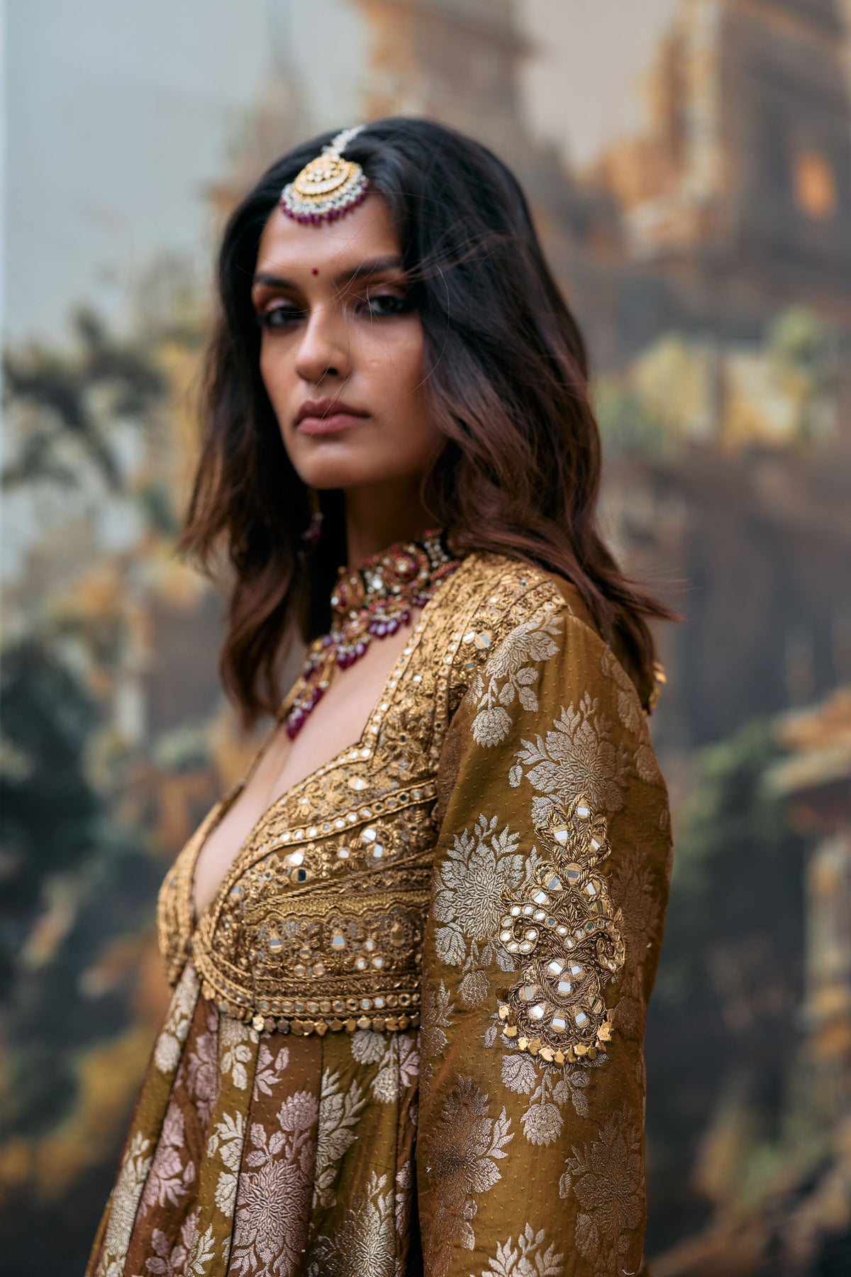 Shriphal Peplum Sharara Set