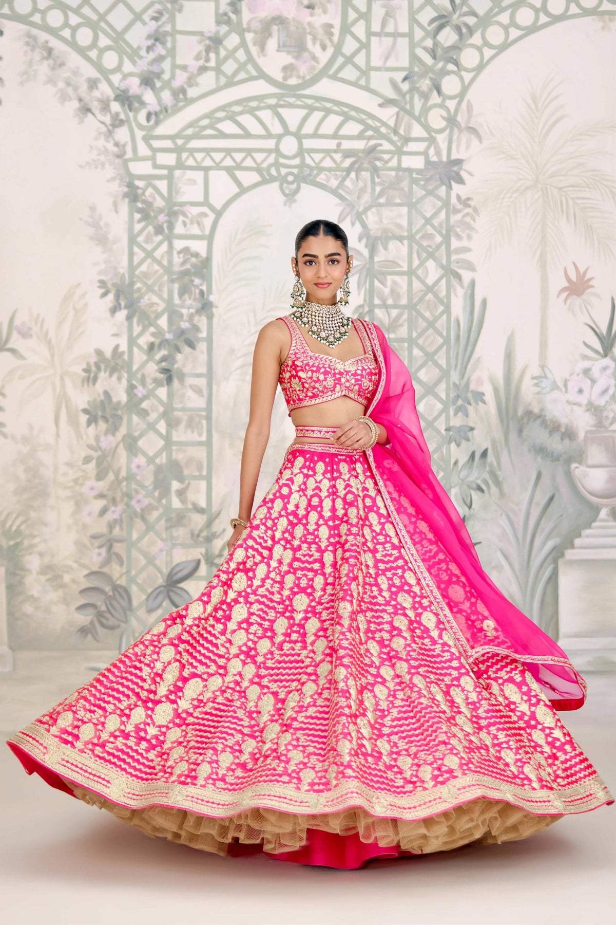 Fuchsia Pink Lehenga Set