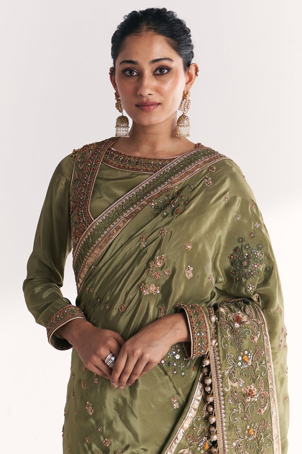 Arzoo Green Saree