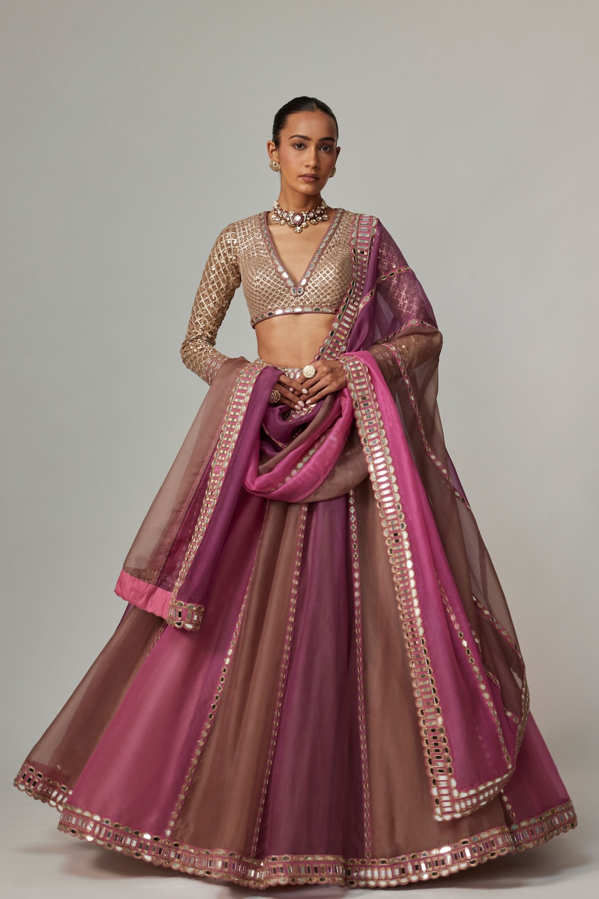 Mud Multicolor Lehenga Set