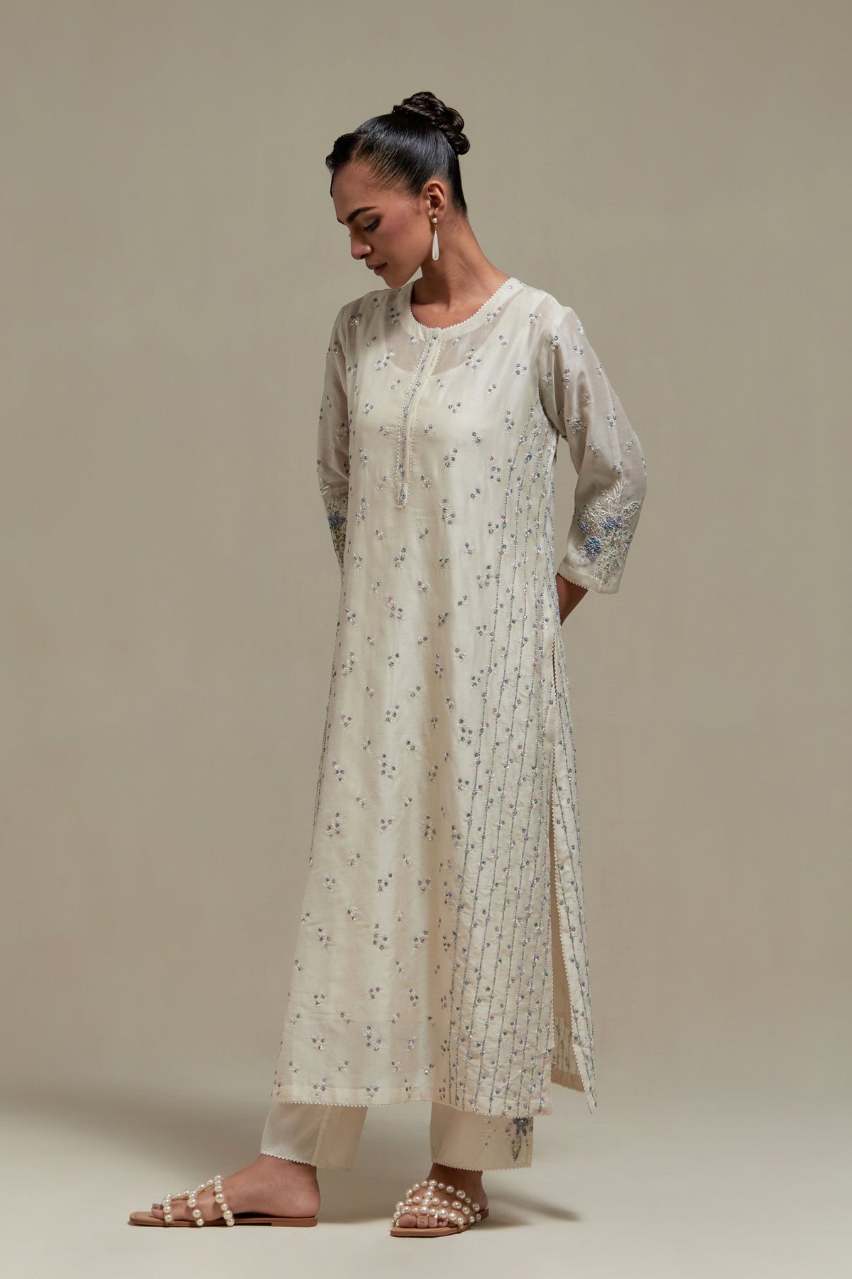 Blue Silk Kurta Set