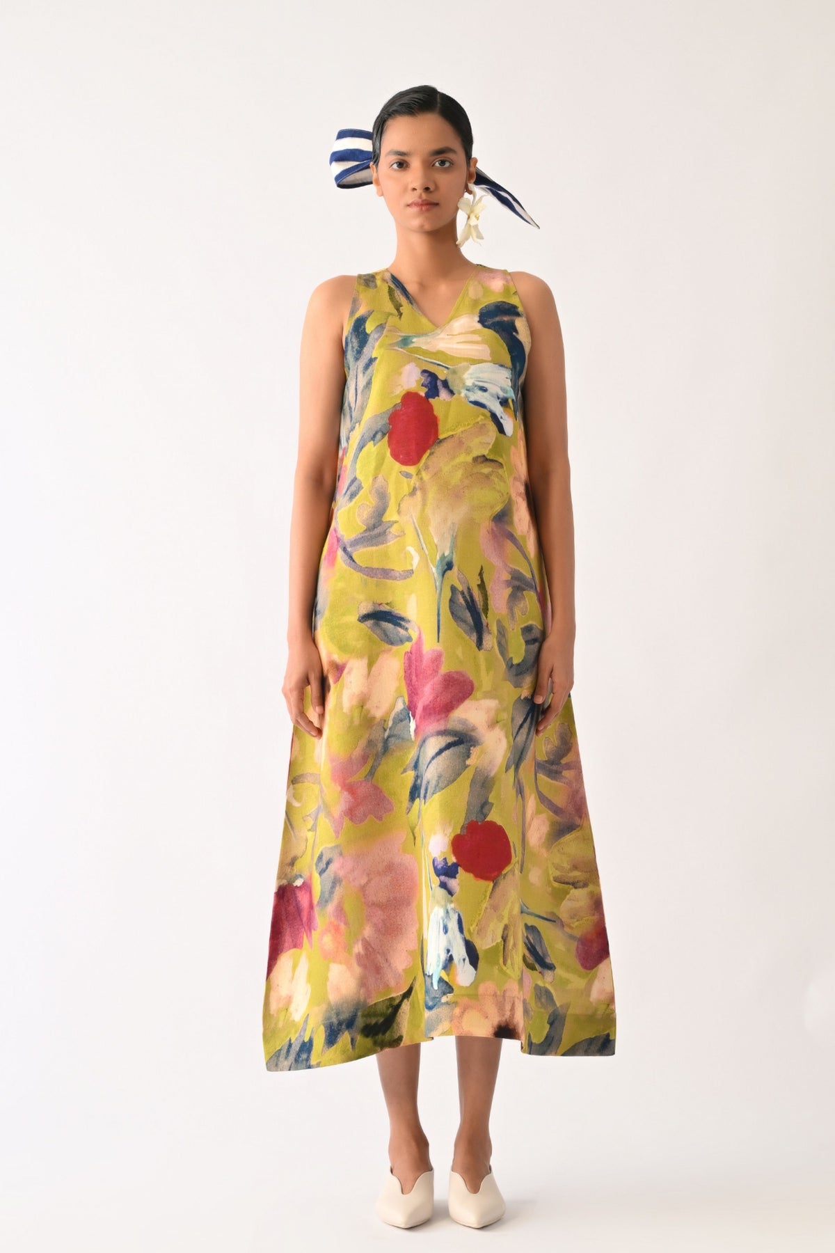Liberty Olive Aline Dress