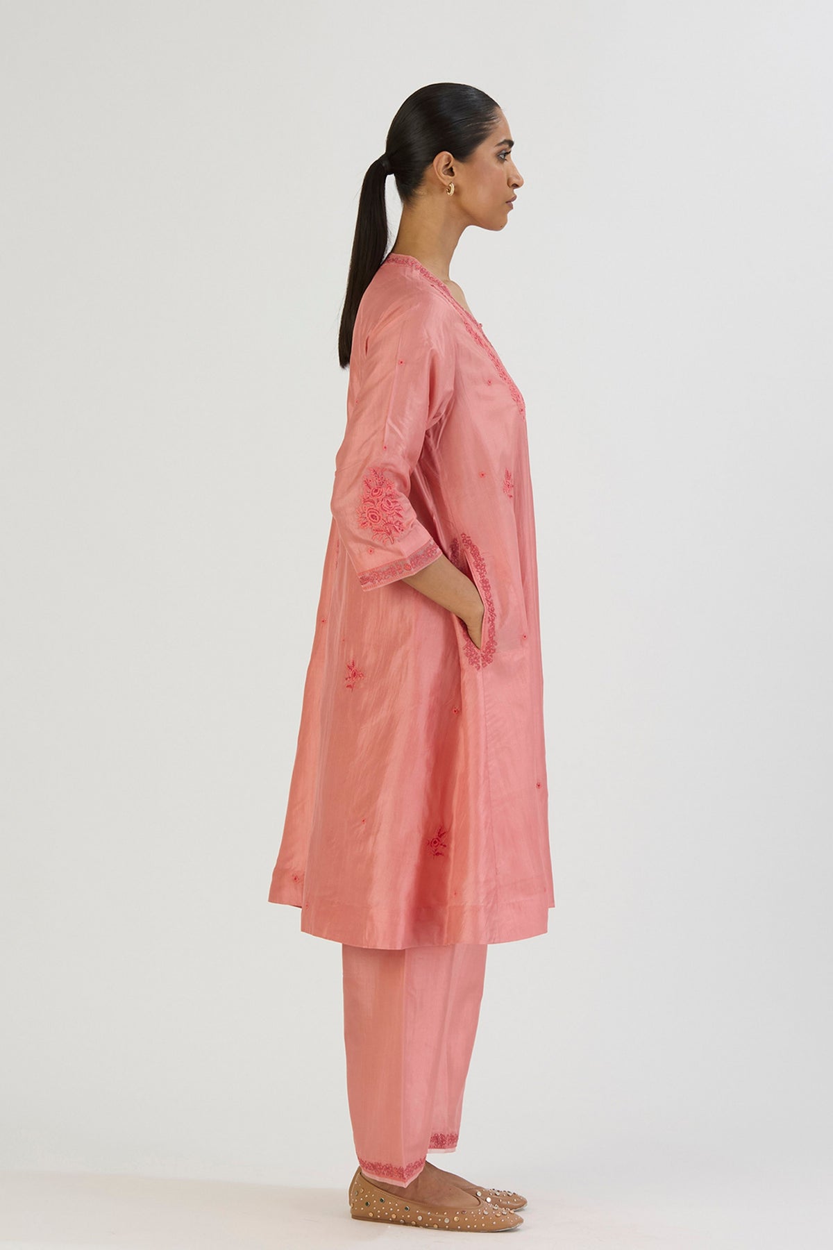Pink Ojaswi Kurta and Pant