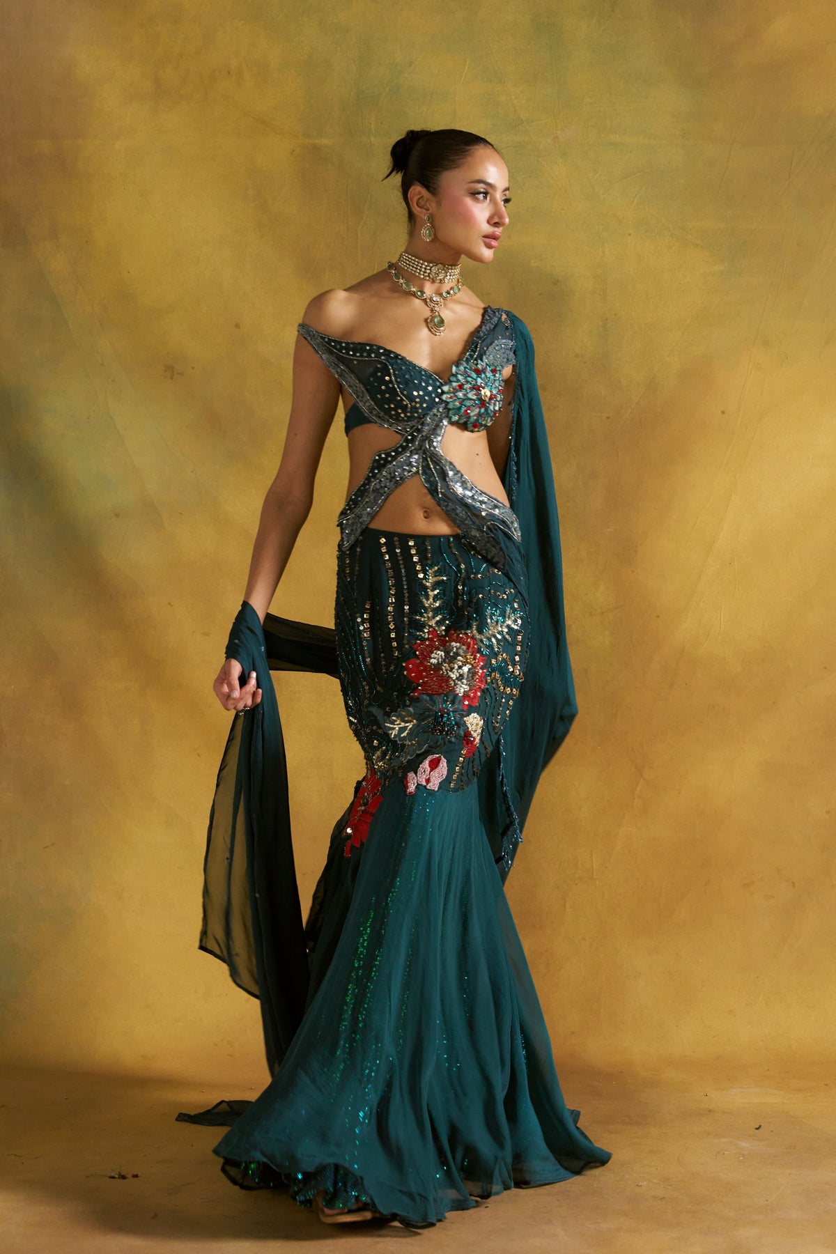 Sholon Si Fishcut Lehenga Set