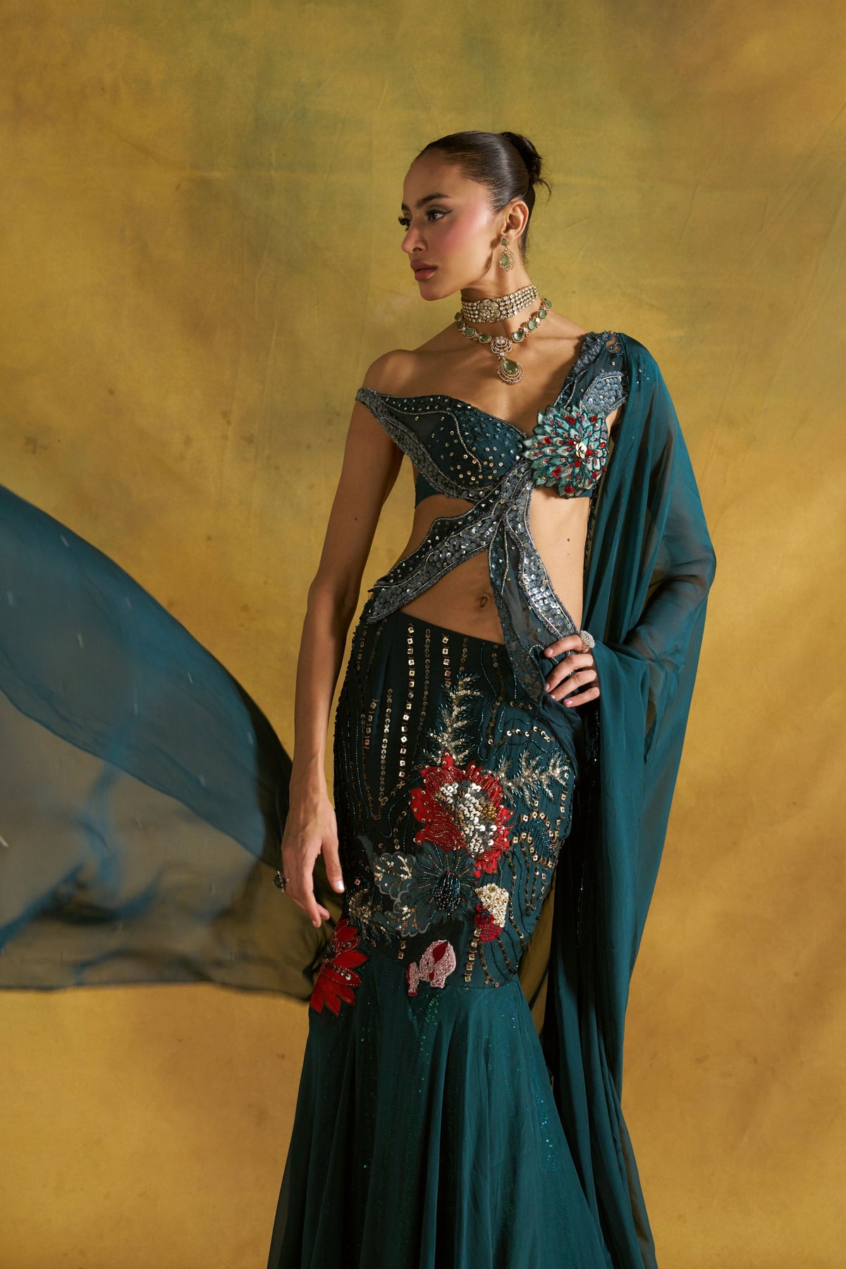 Sholon Si Fishcut Lehenga Set