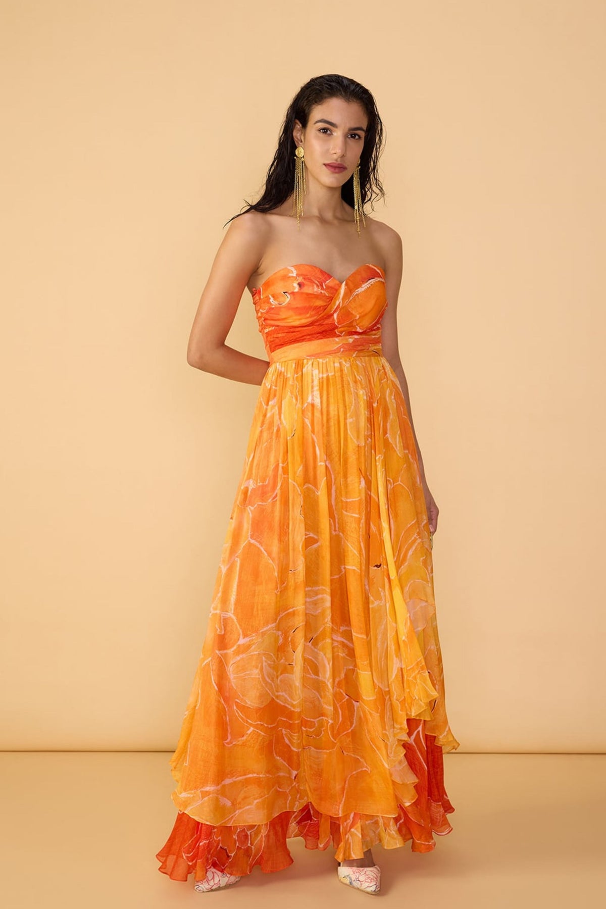 Orange Ombre Amora Dress