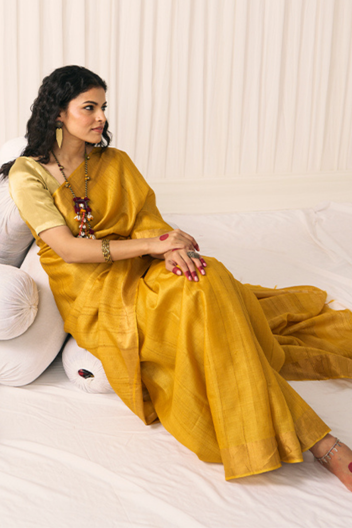 Mustard Sandhya Saree