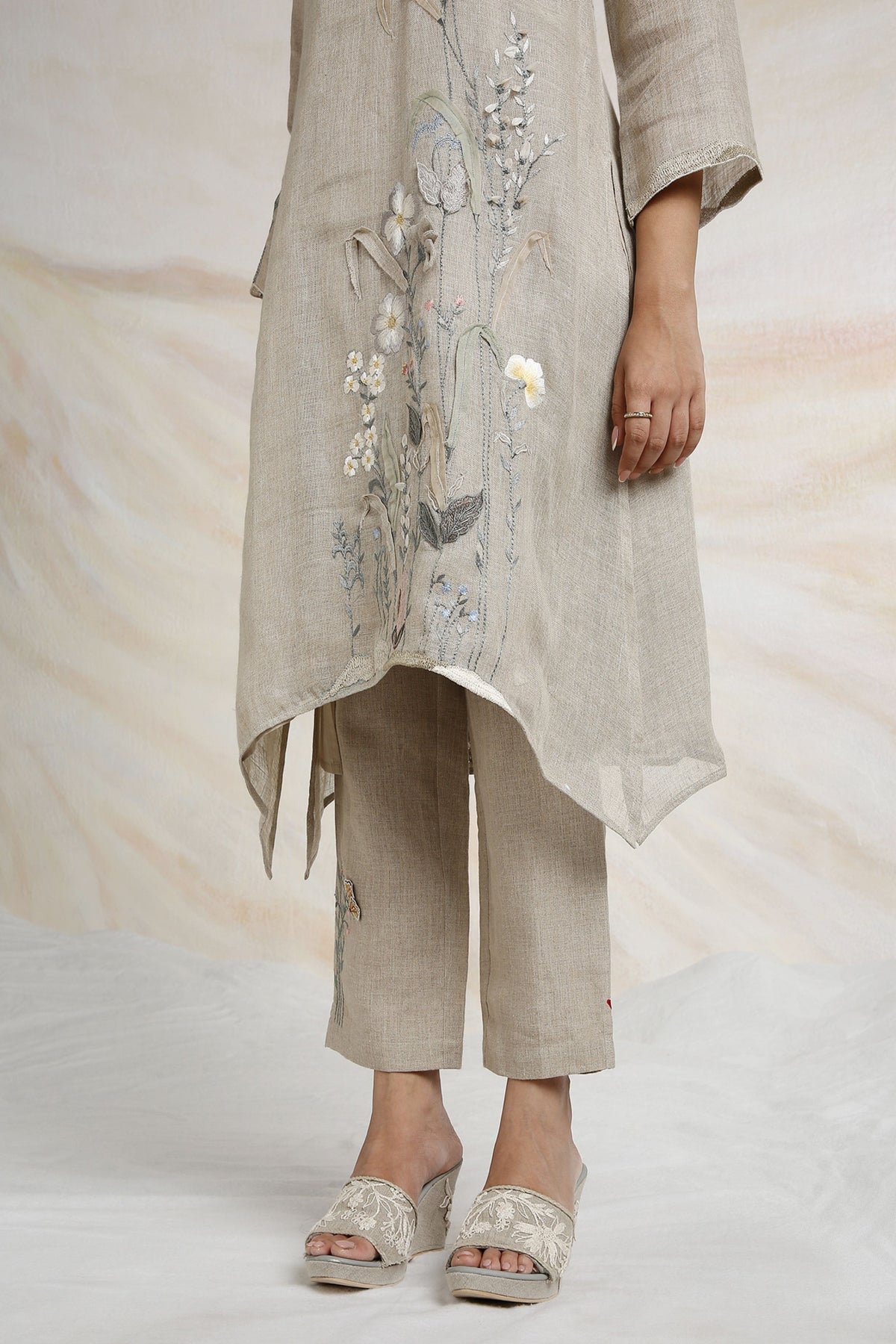 Natural Prairie Kurta And Pants