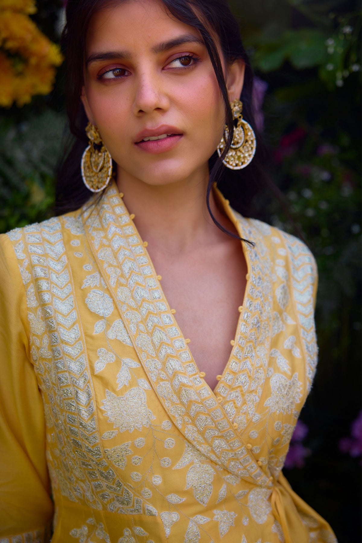 Embroidered Anarkali Set