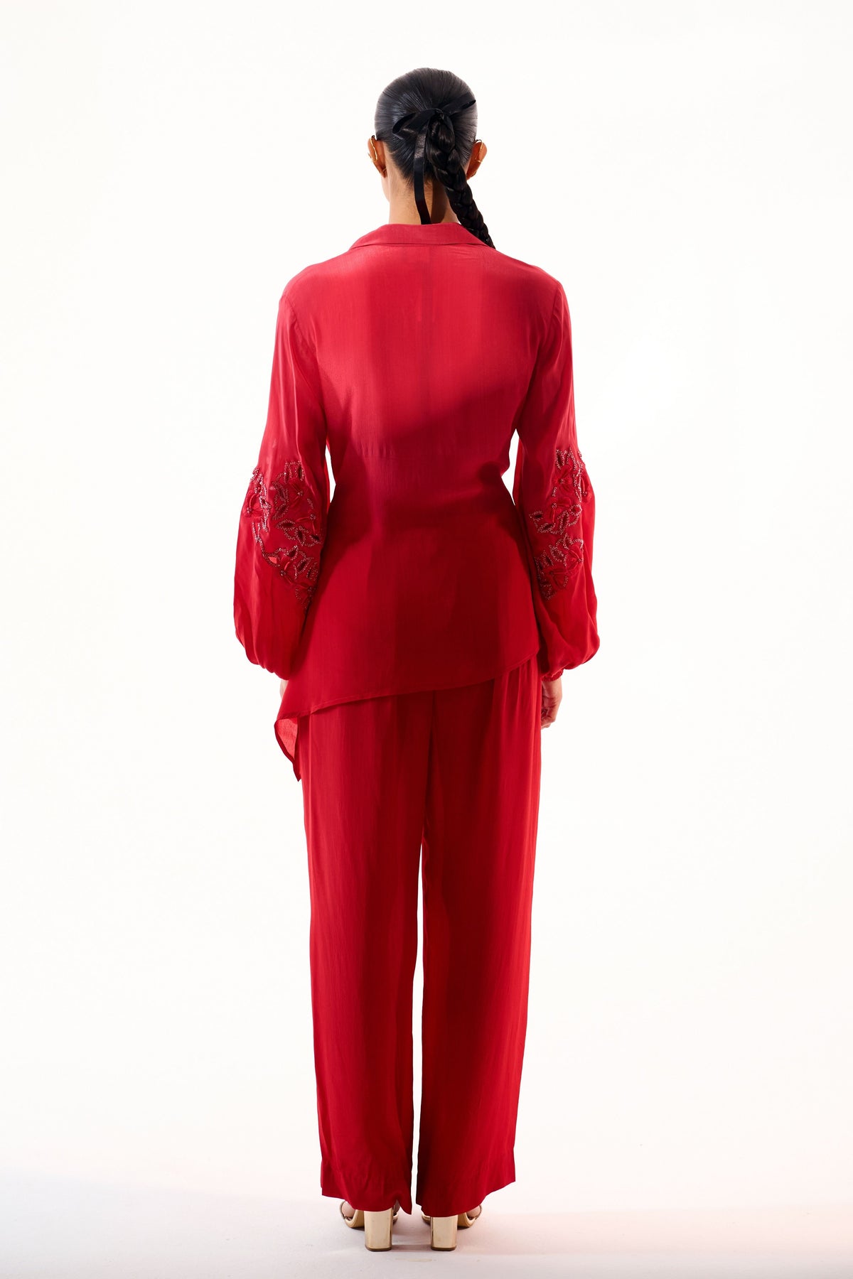 Ruby Sleeve Embroidered Co-ord Set