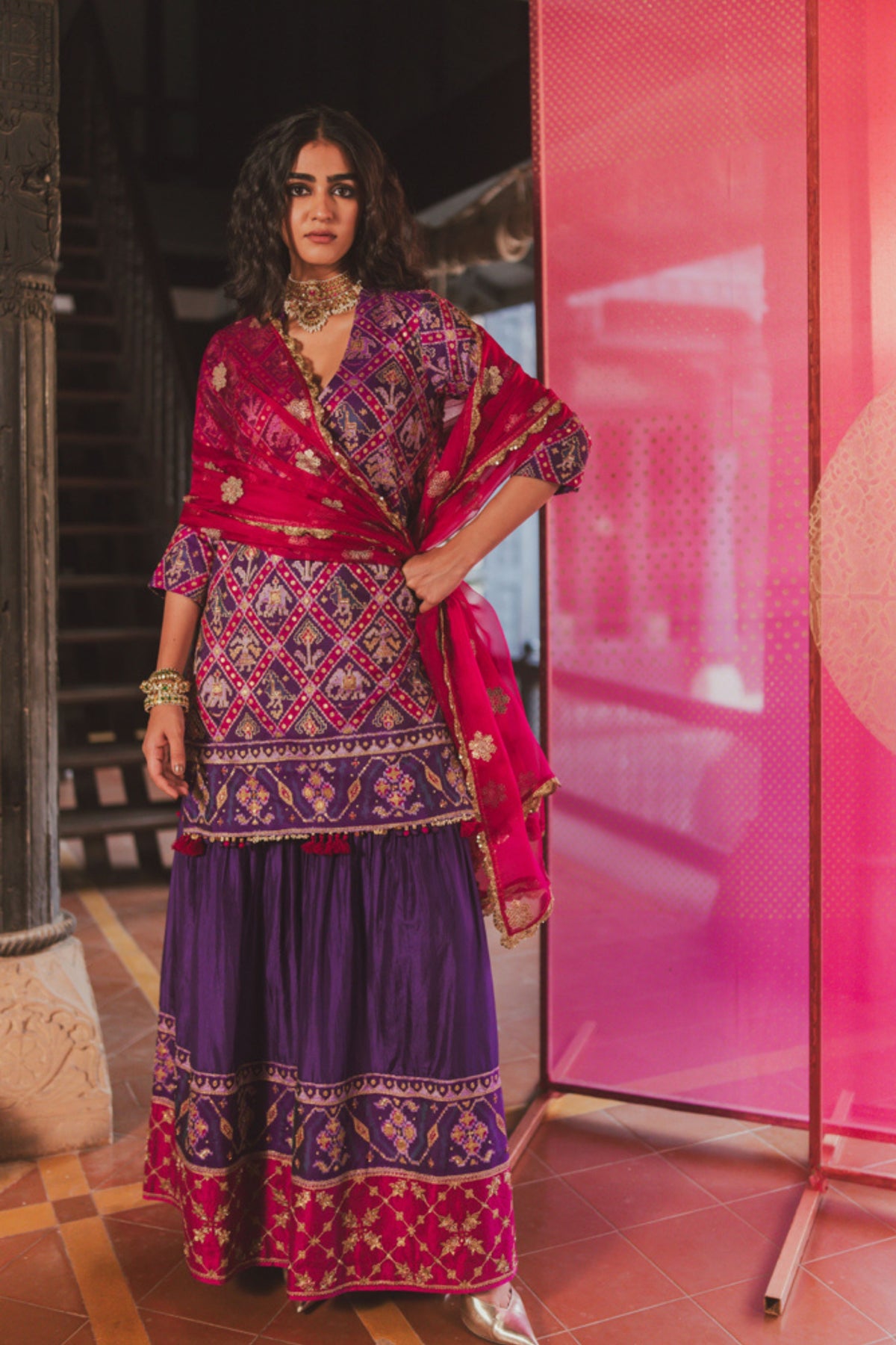 Ishita Purple Kurta Set