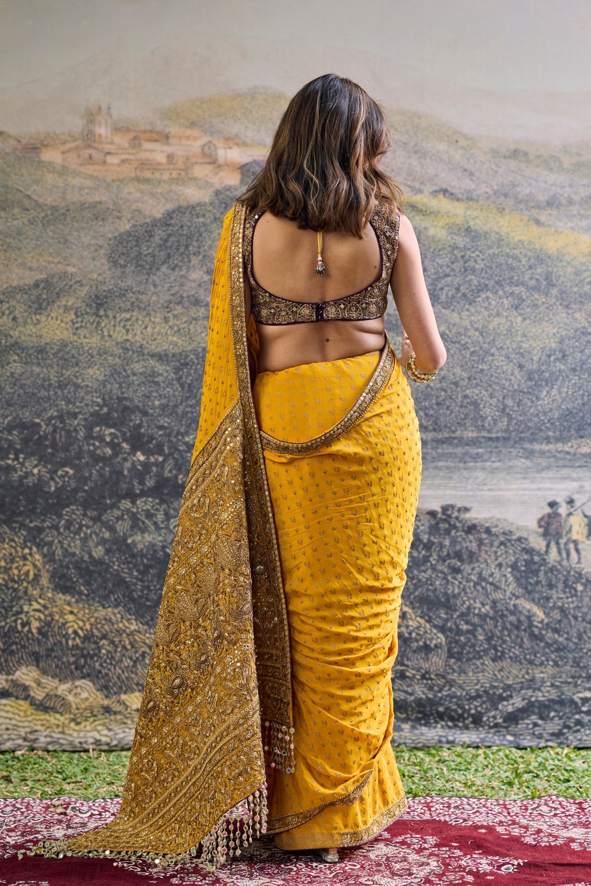 Pehr Crepe Saree Set