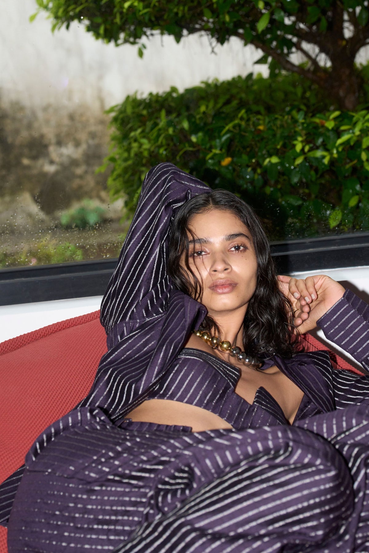 Aubergine Gleam Jacket Set