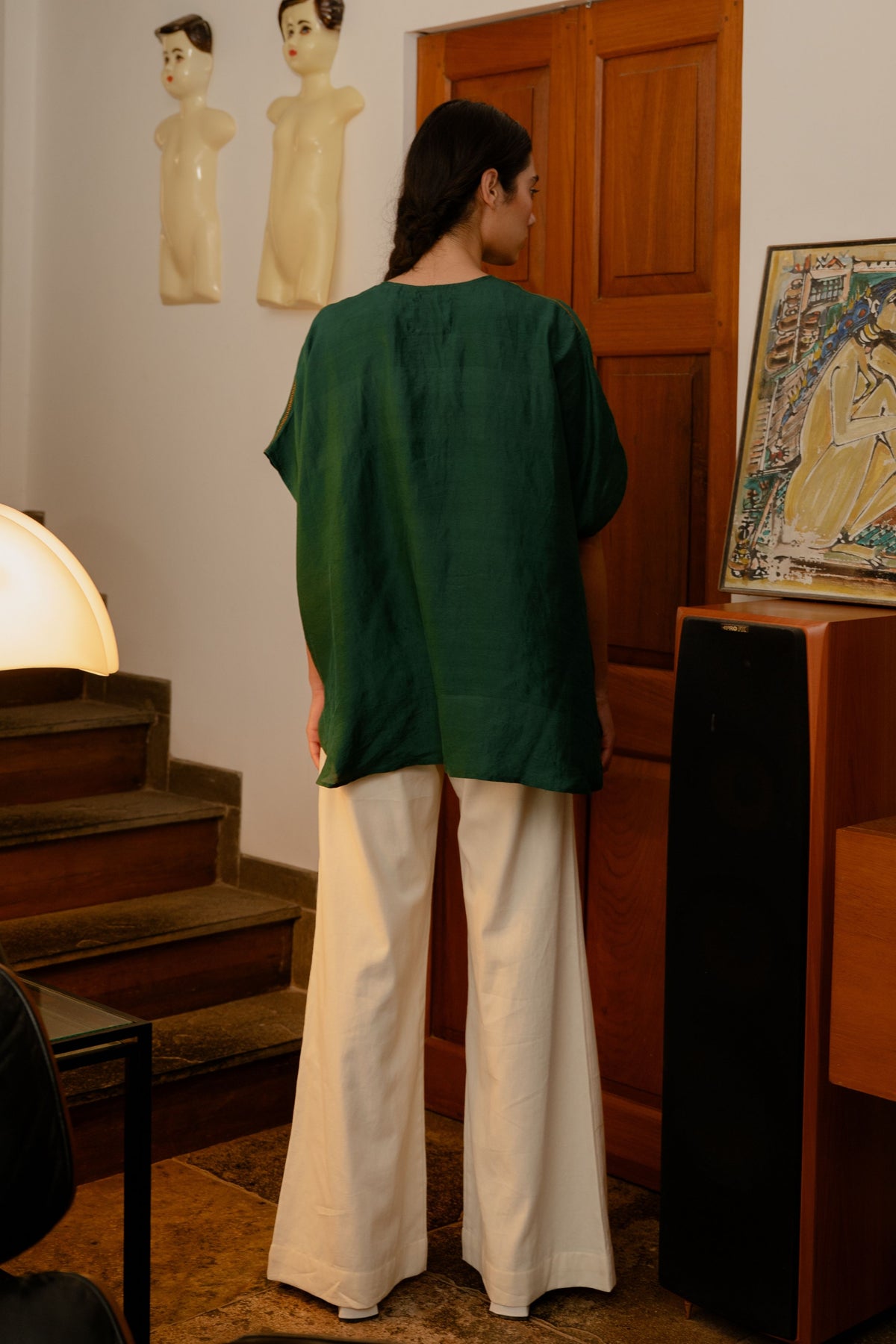 Forest Green Daisy Top