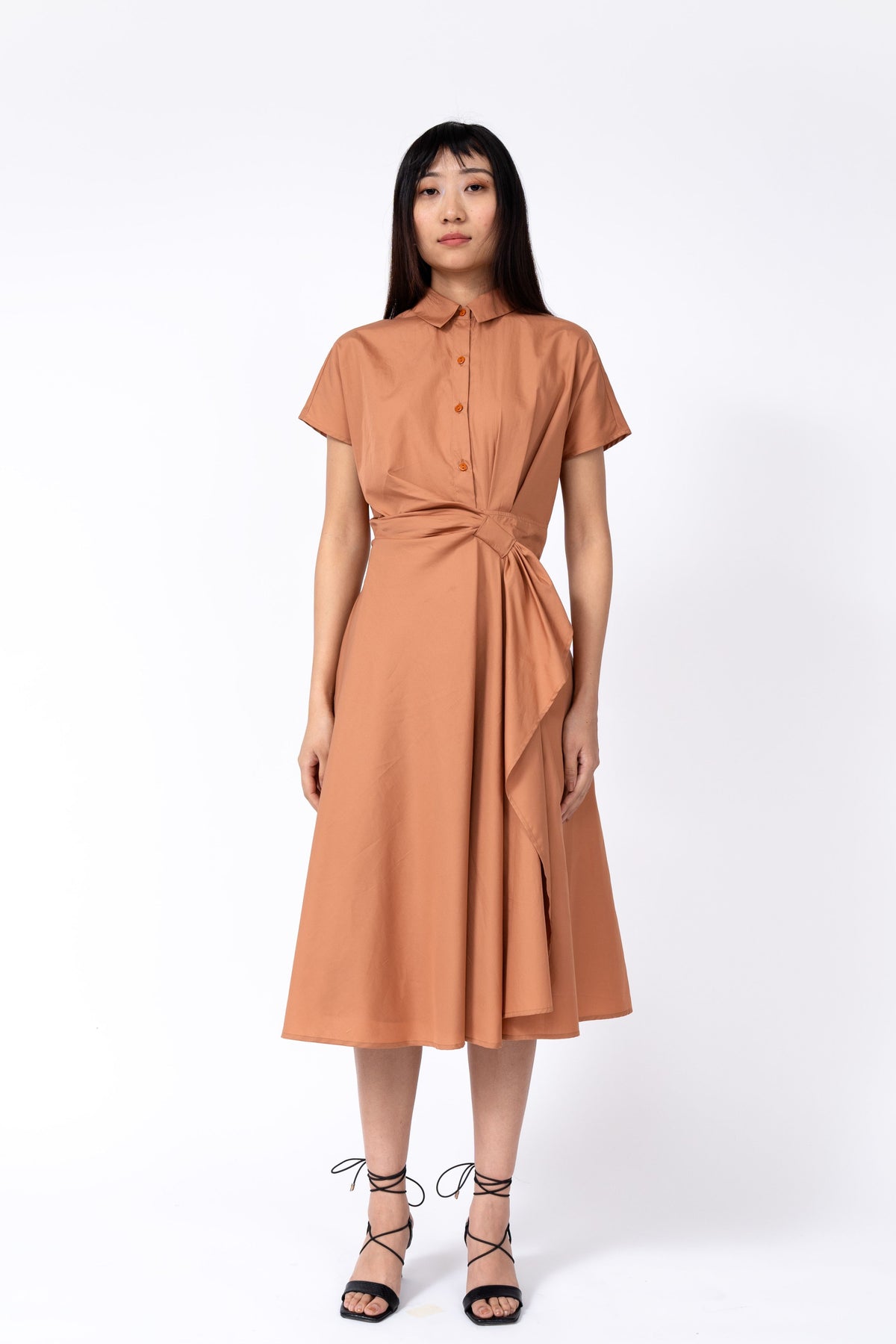 Caramel Wrap Dress