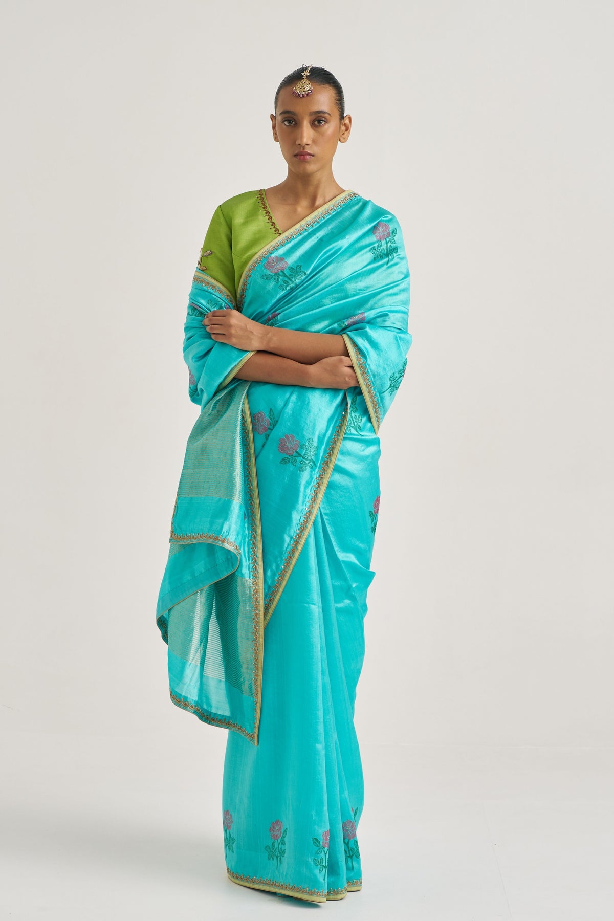 Jhanvi Blue Saree
