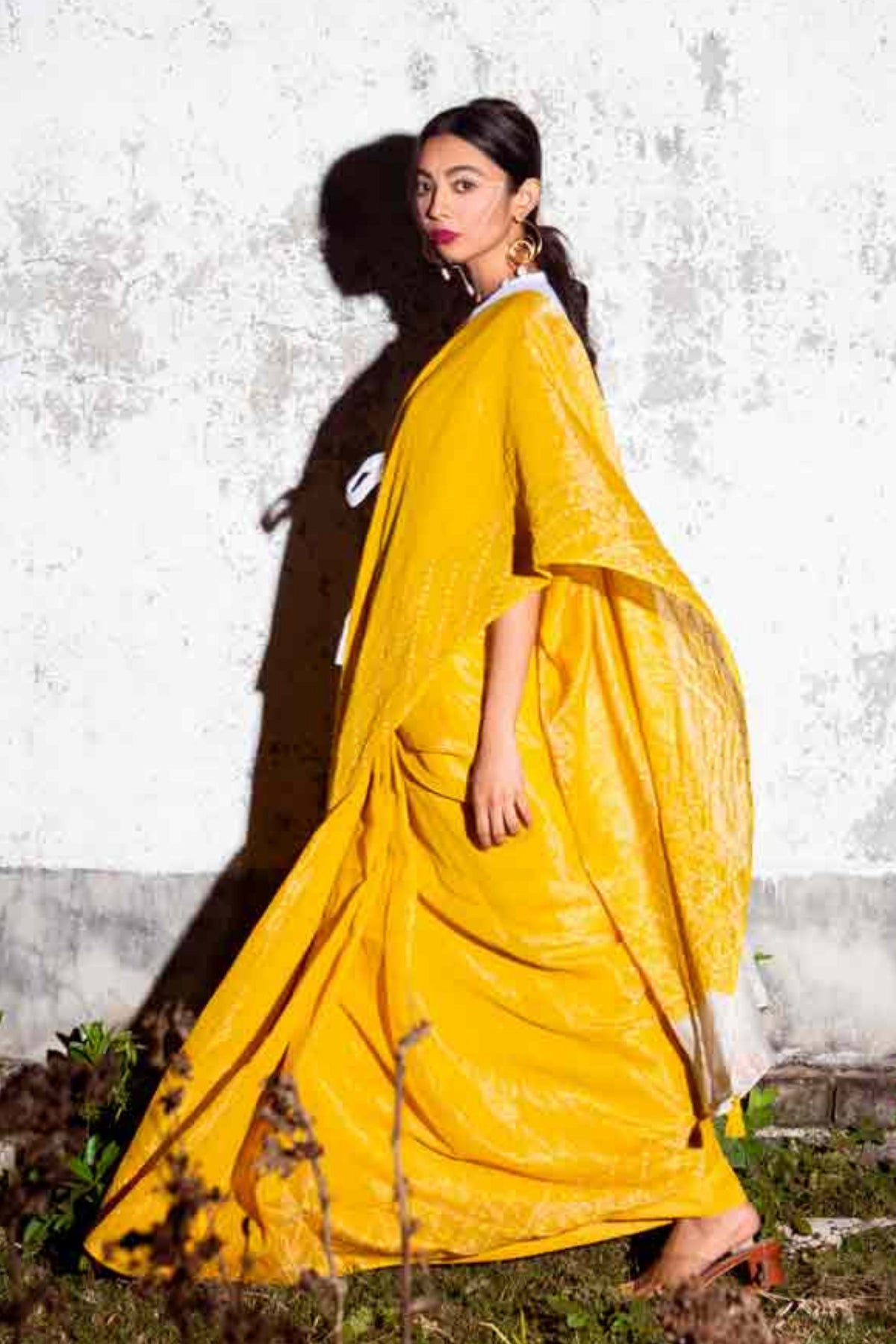Yellow Chandra Saree