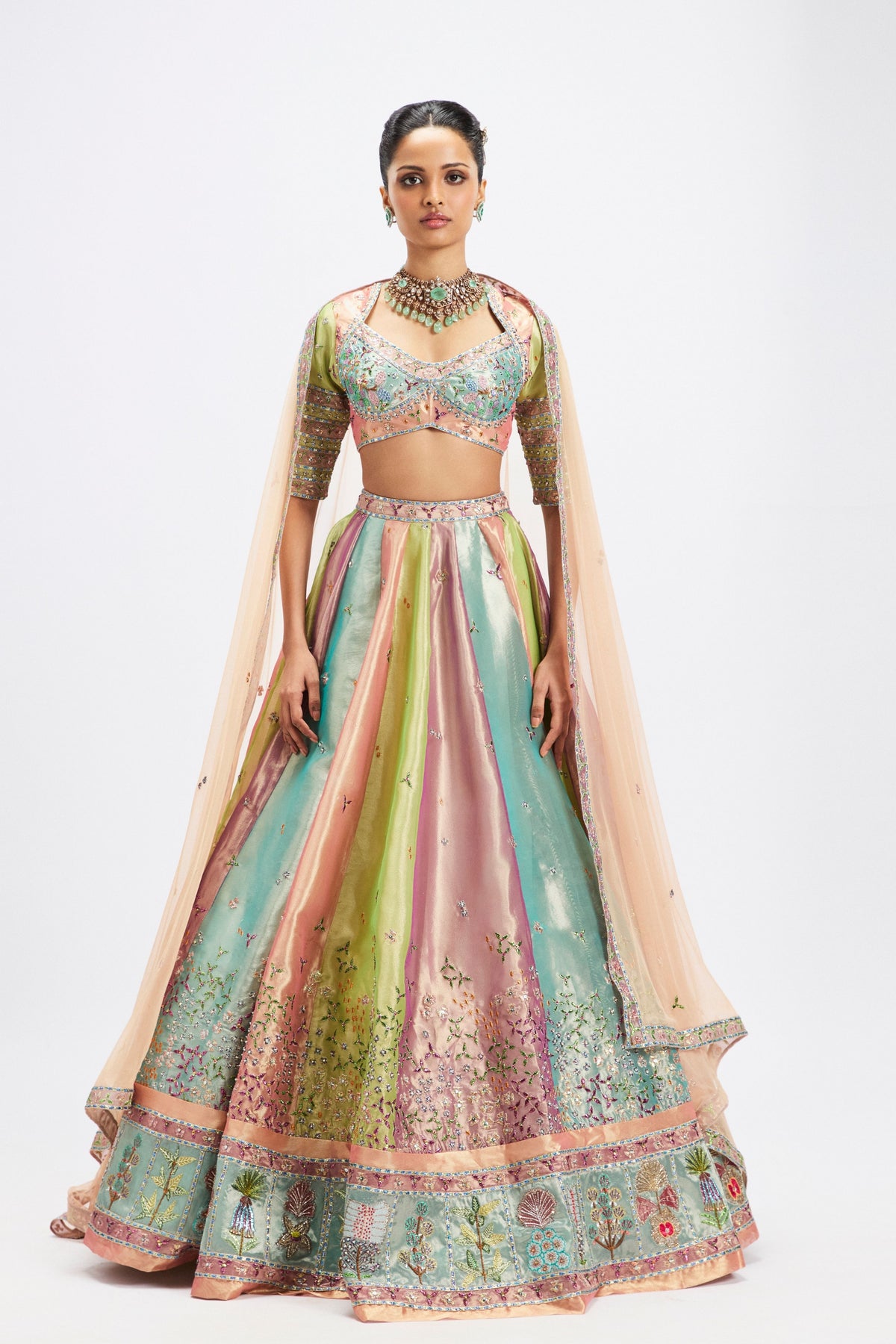Camelia Tissue Lehenga Set