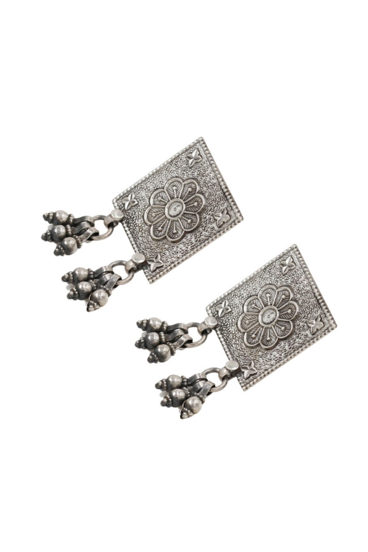 Classic Handcrafted Silver Earrings