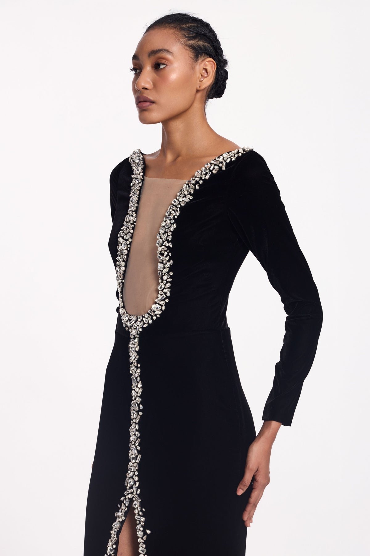 Velvet Crystal Gown