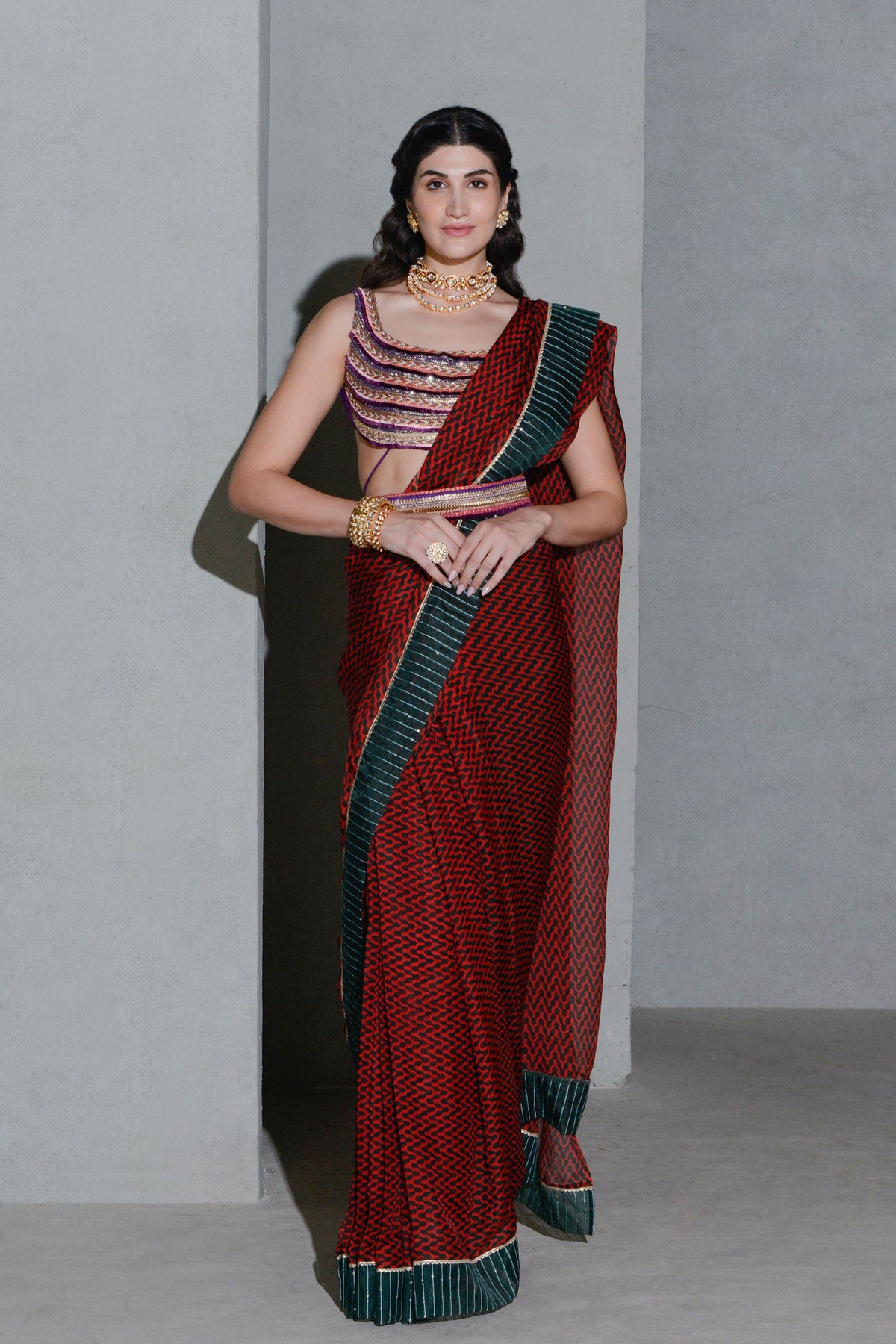 Forest Belt Saree