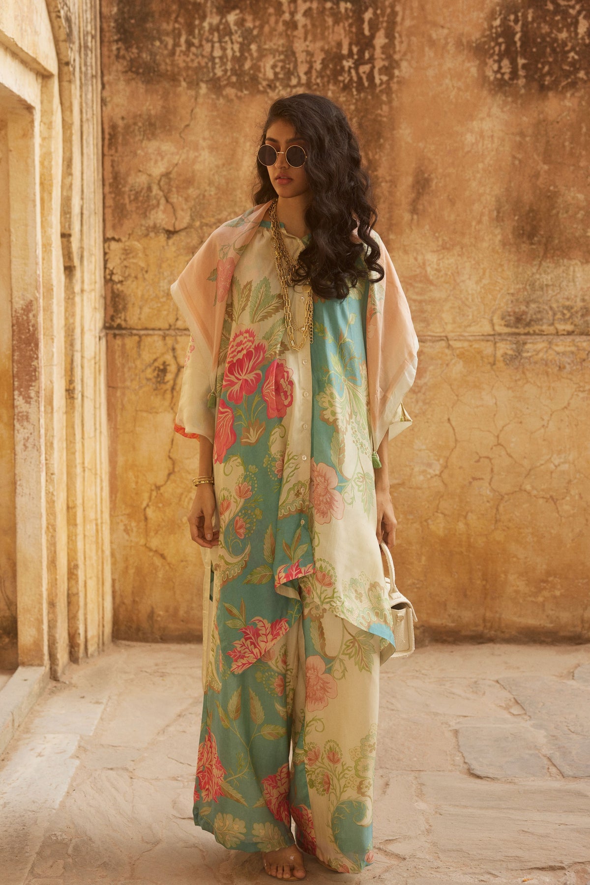 The Floral Placement Kurta Set