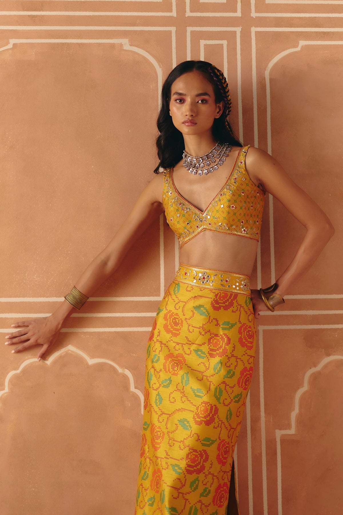 Marigold Yellow Skirt Set