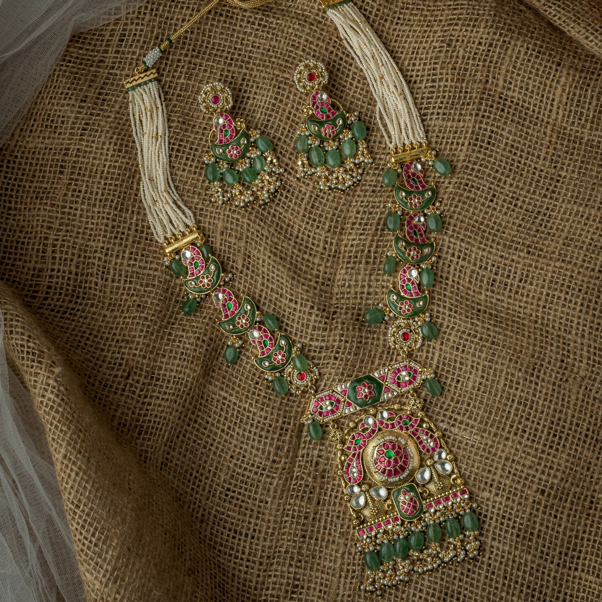 Polki & Kundan Necklace Set