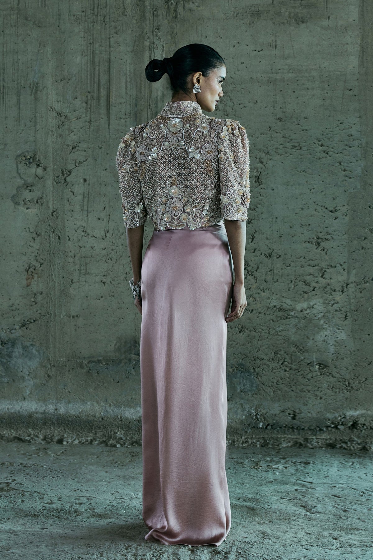 Rose Gold Short Jacket Set