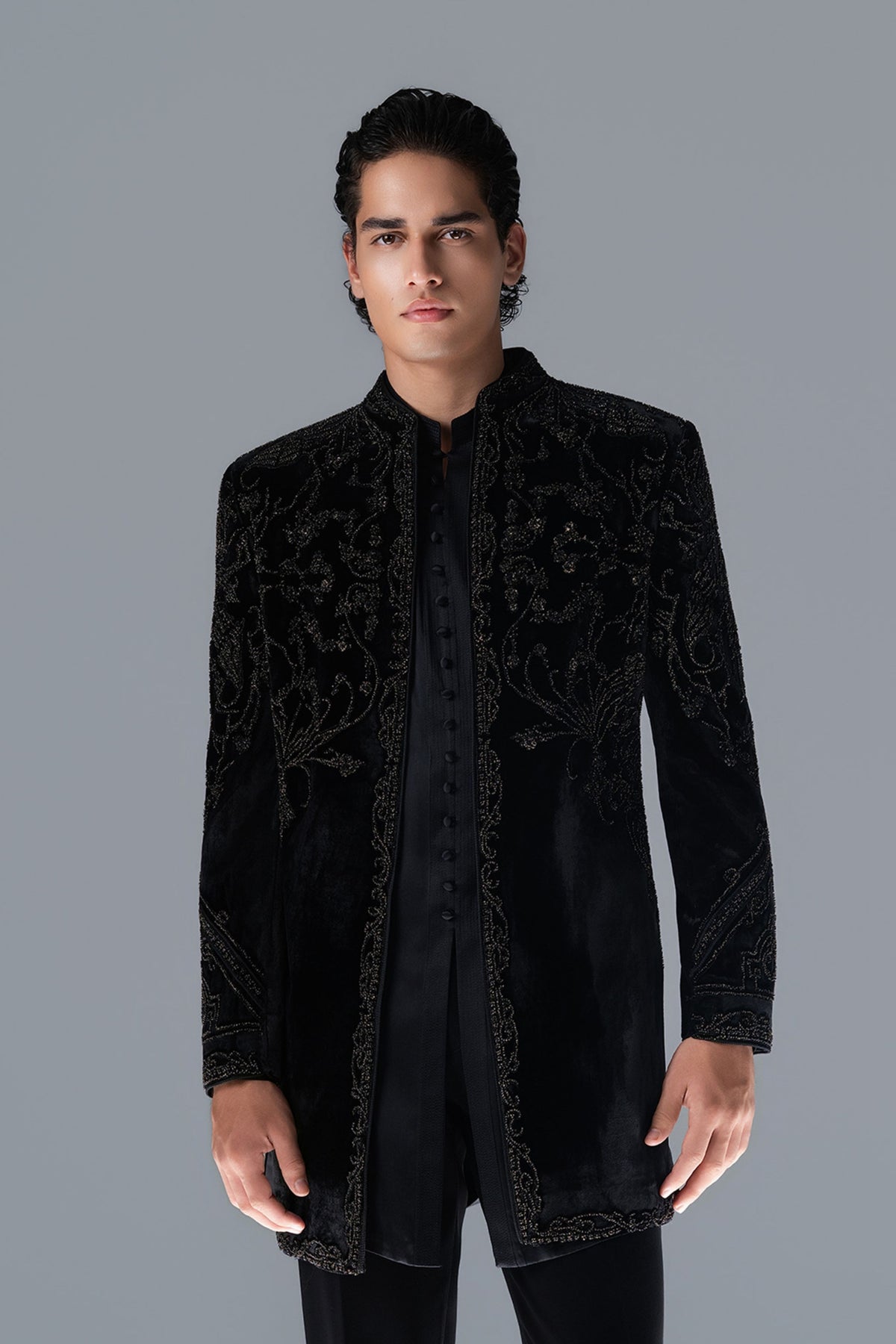 Midnight Grove Sherwani Set
