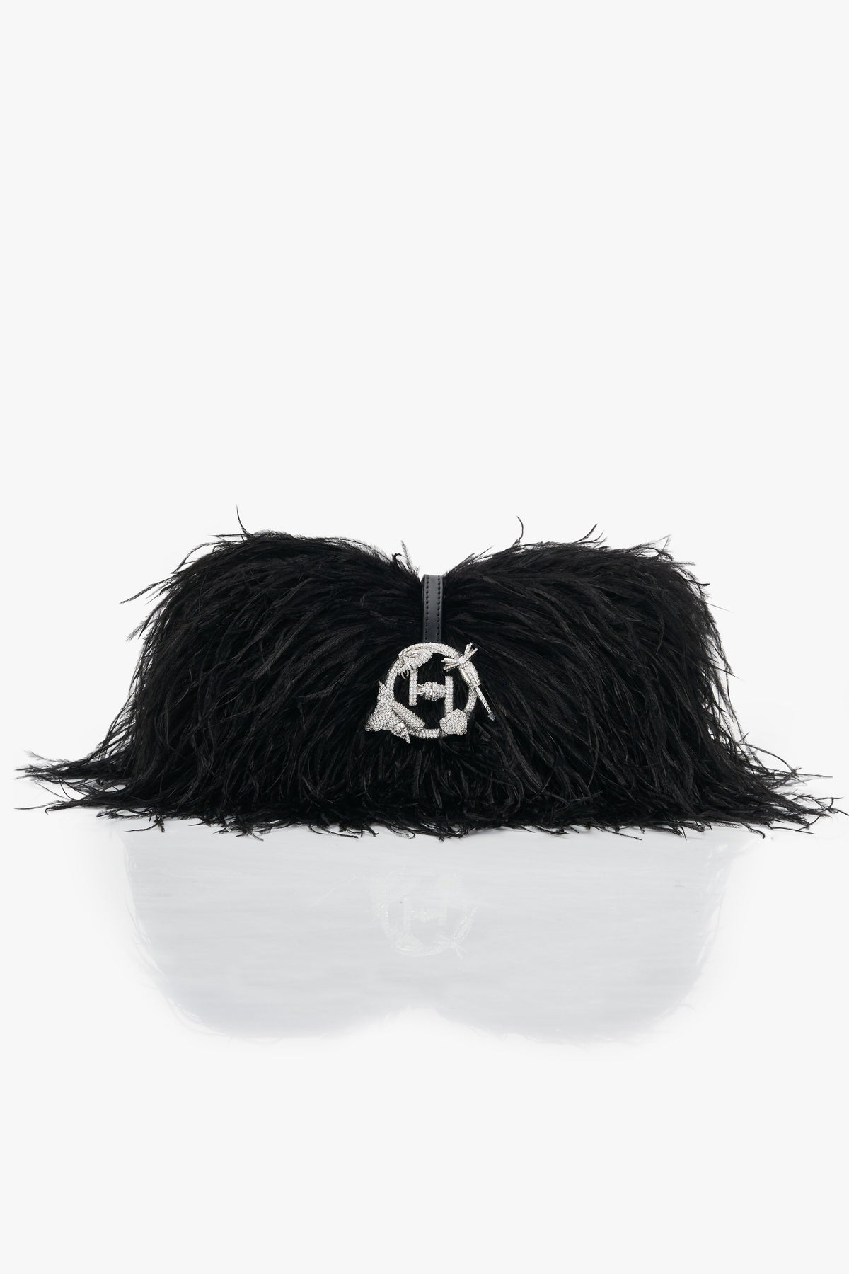 The Scarlet Caviar Black Midi Bag