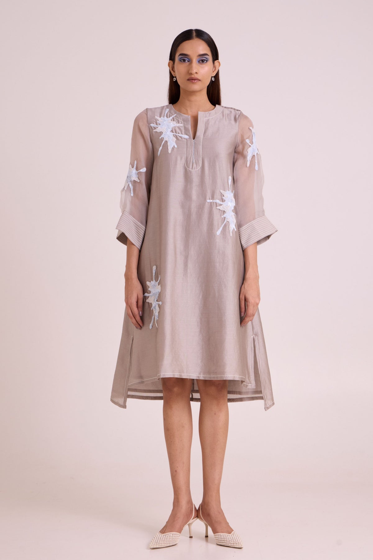 Gracie Graphite & Fern Dress