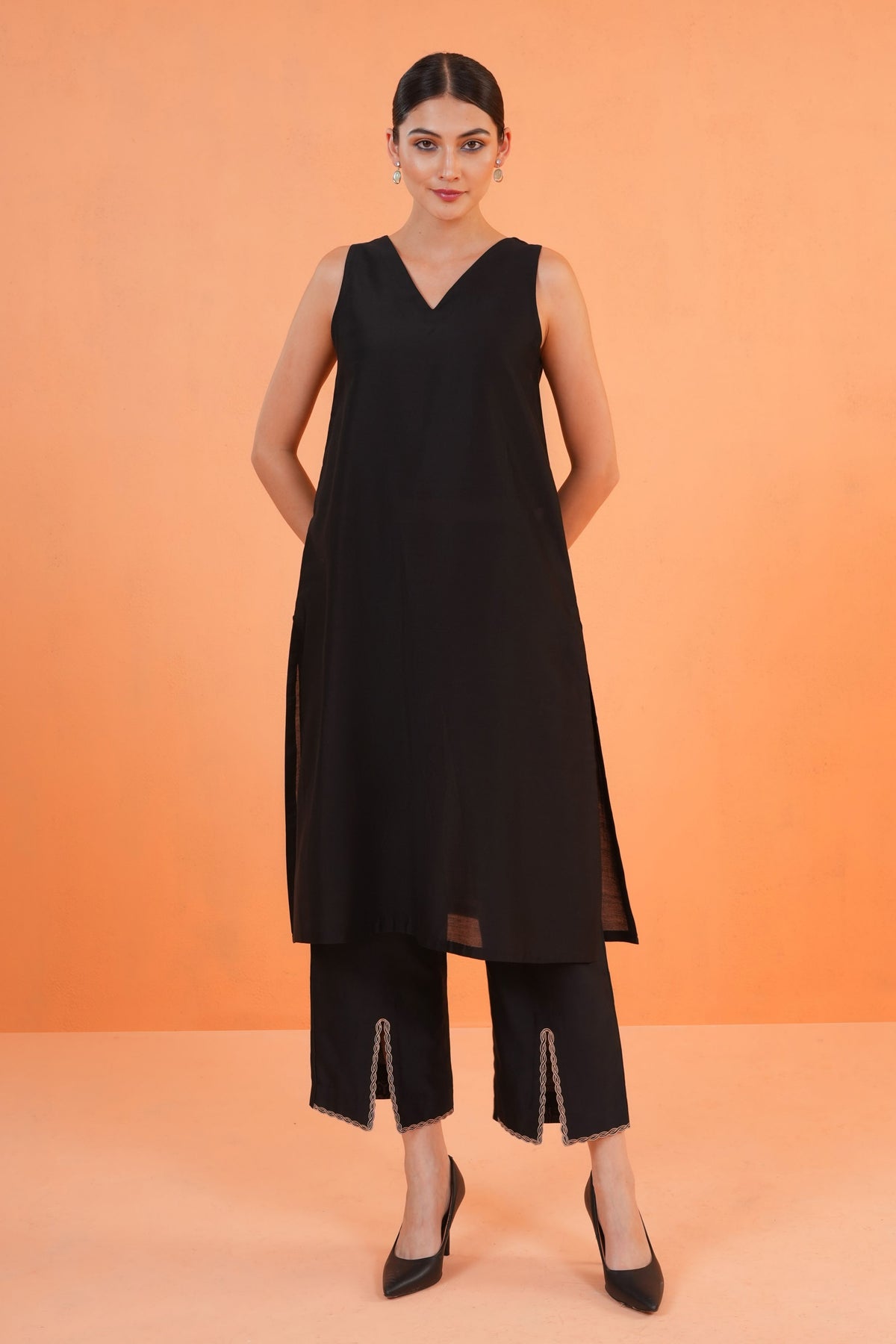 Black Oasis Jacket Set