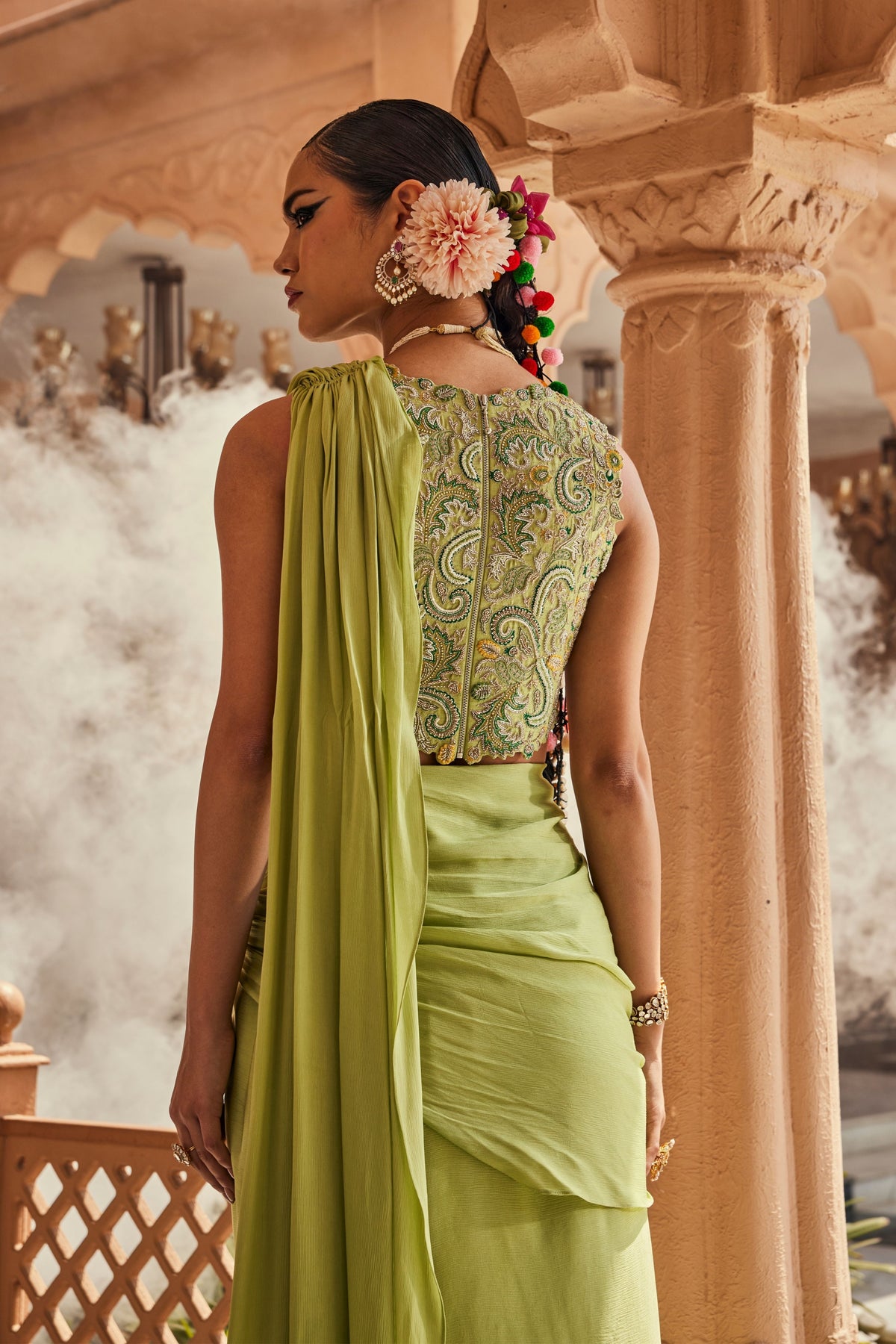 Dara Pre-draped Saree Set