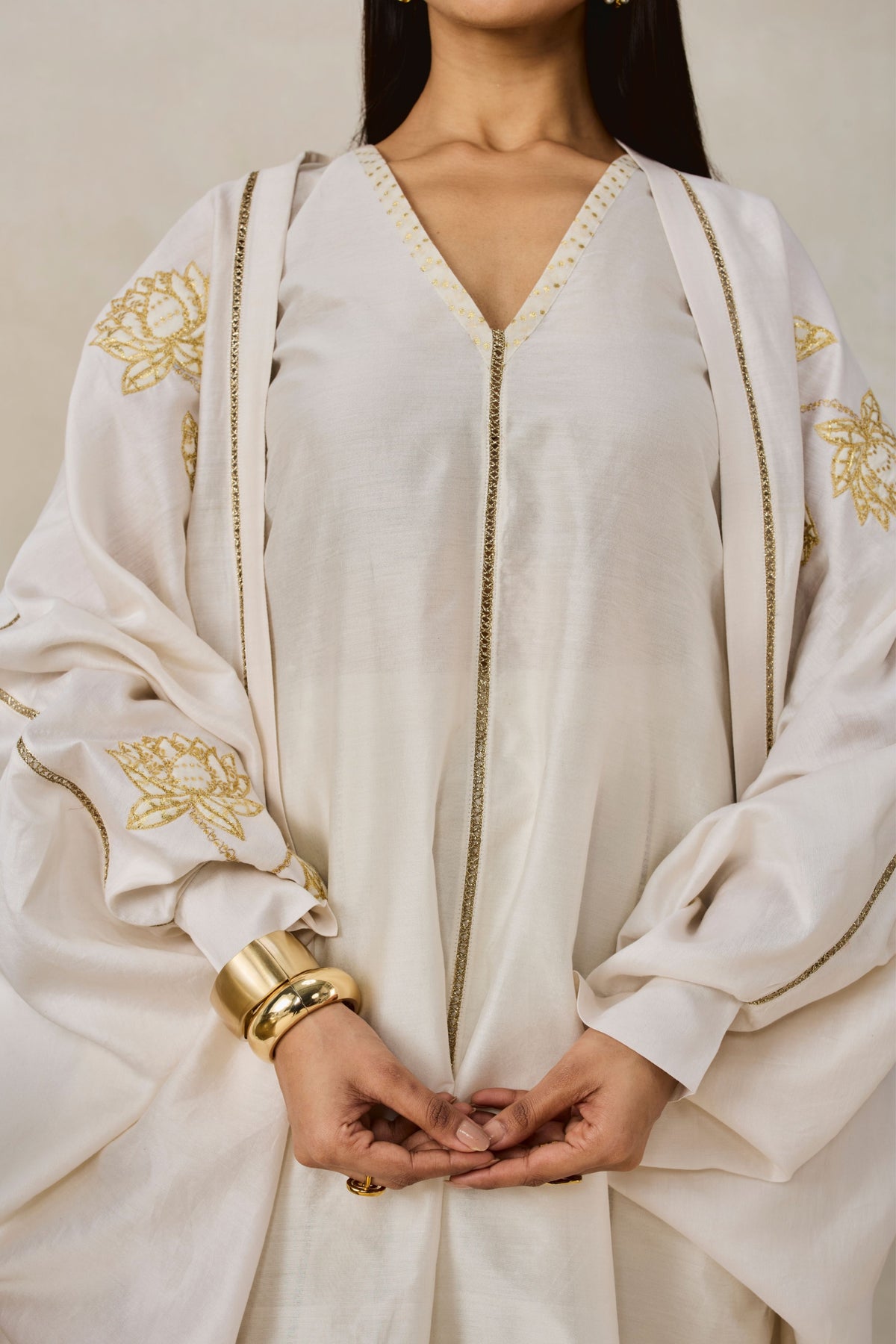Ivory Jacket Kurta Set