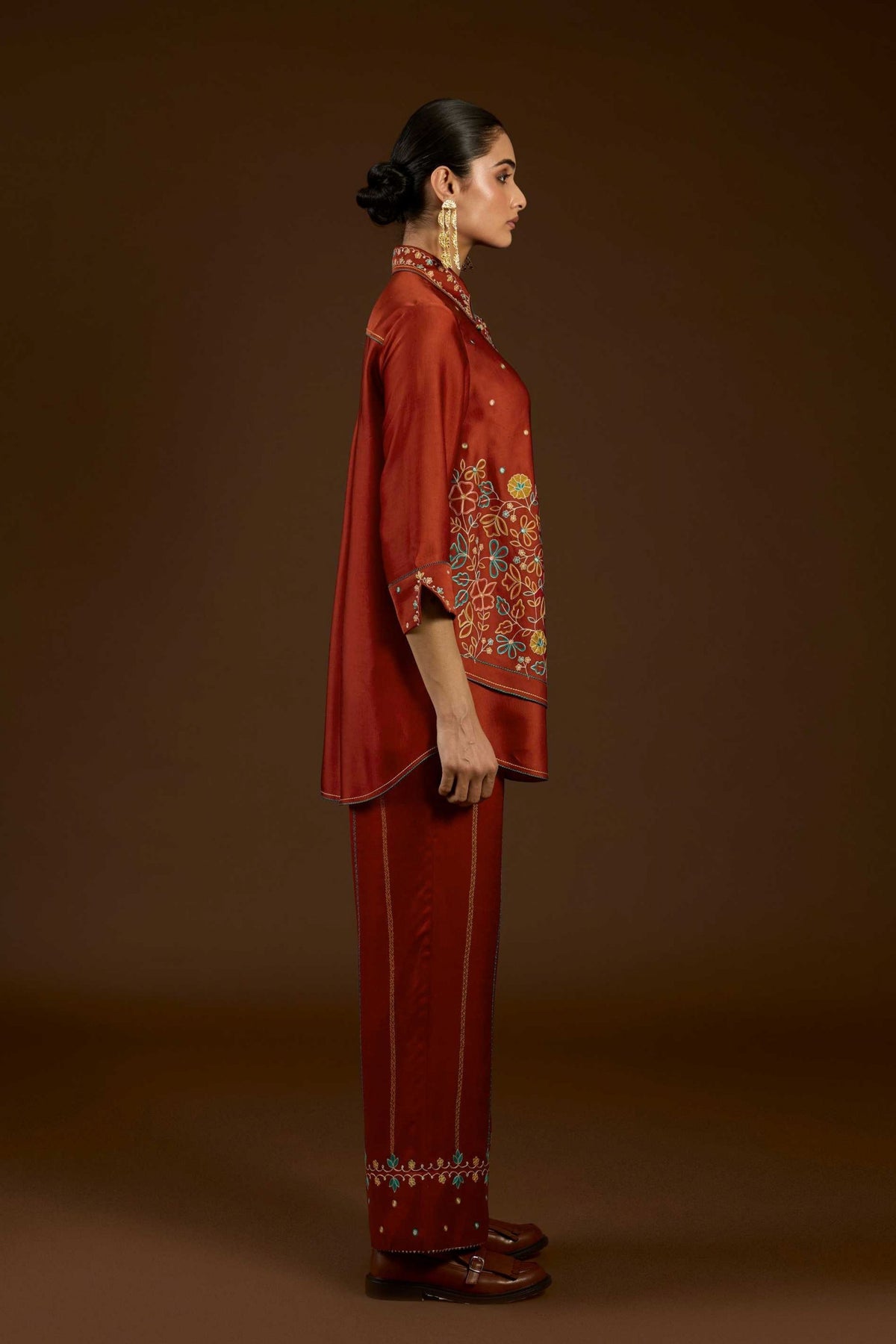 Rust Aari Co-ord Set