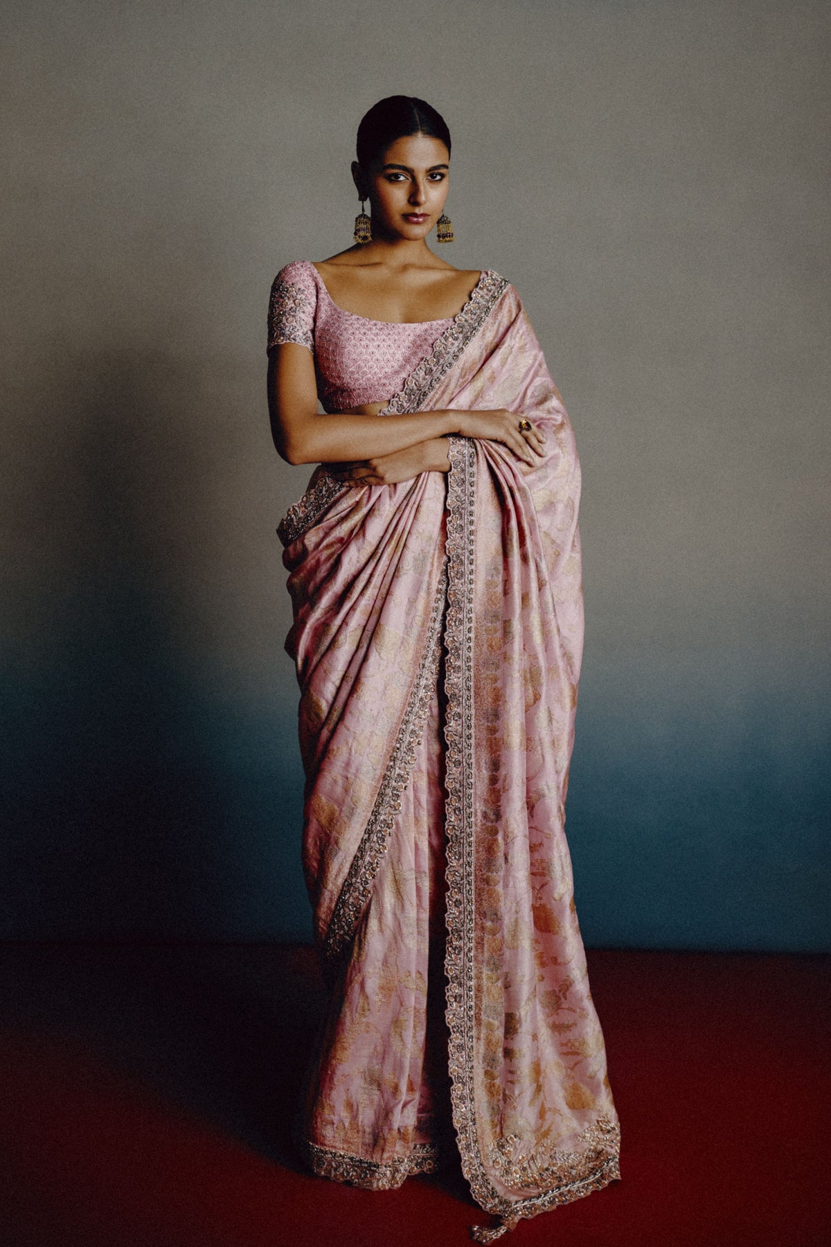 Rose Mist Saree