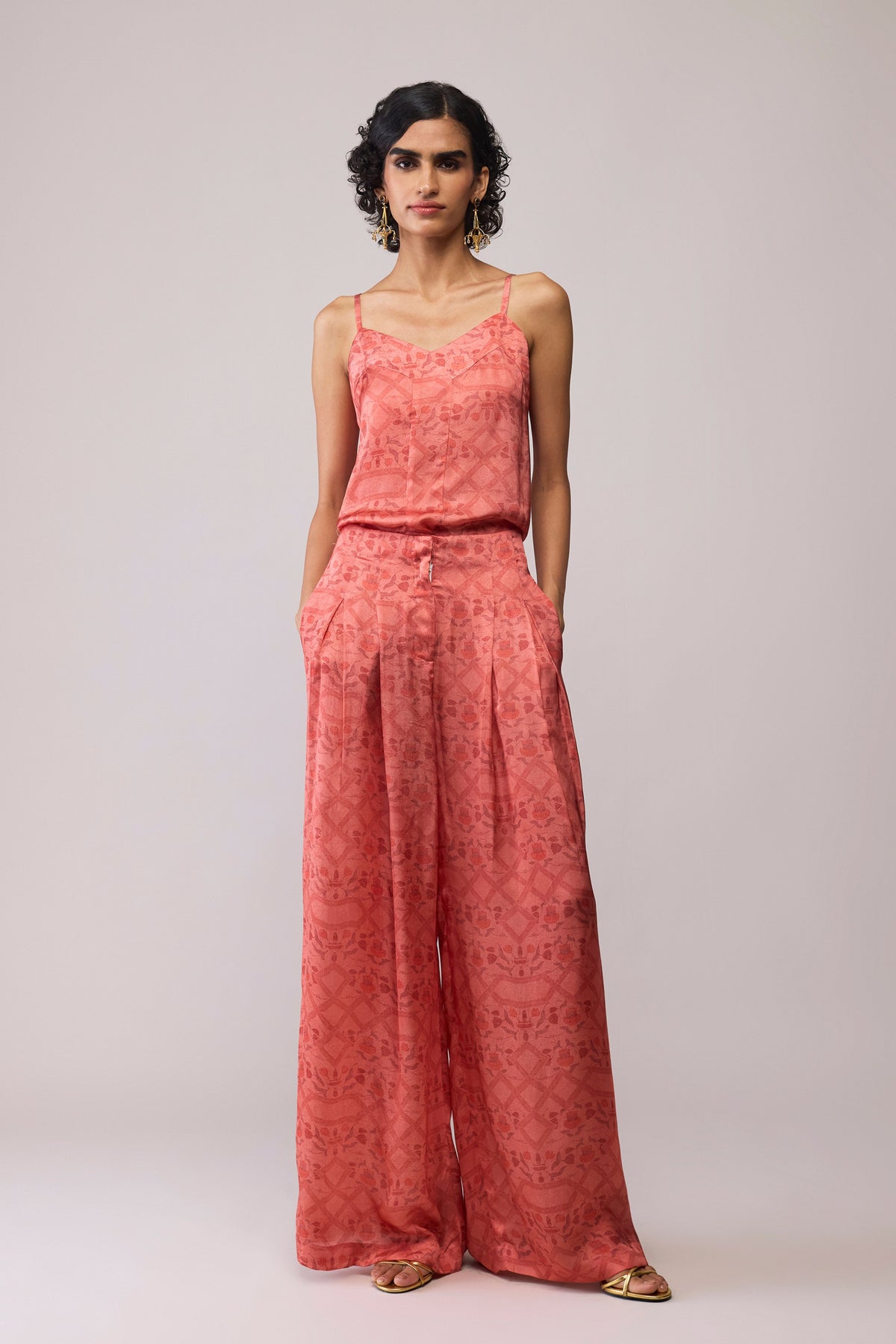 Red Stripe Amira Jacket Set