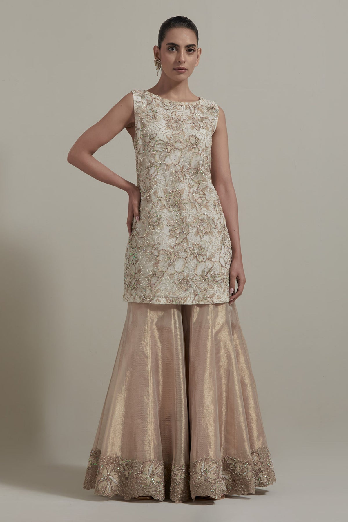 Embroidered Sharara Set