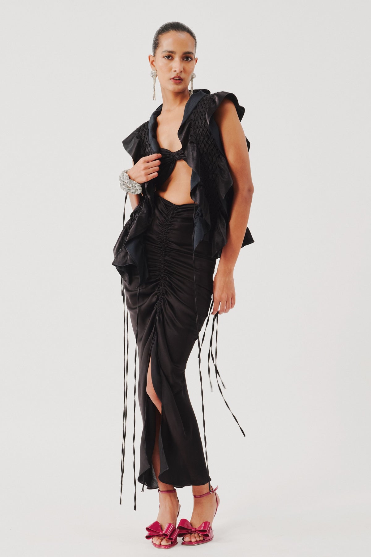Cirrus Skirt in Noir