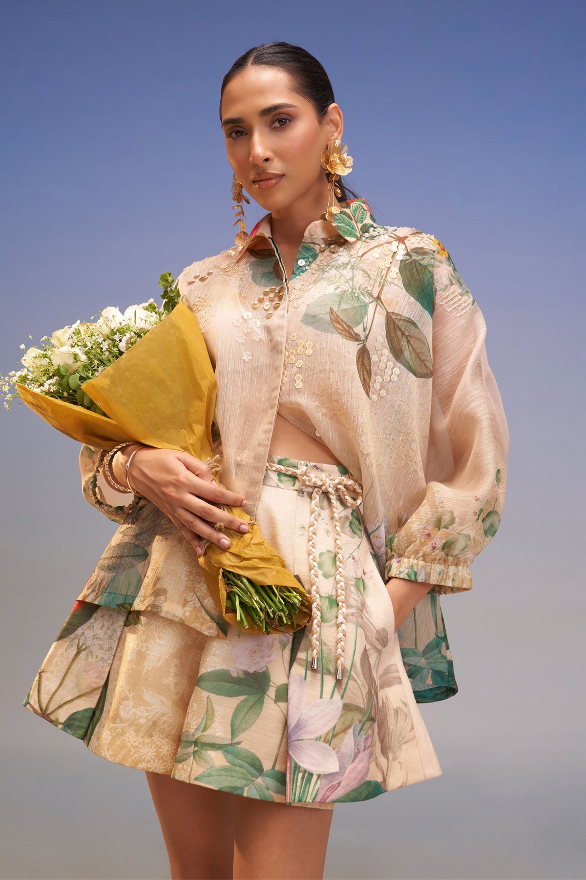 Snowing Embellished Relaxed Shirt