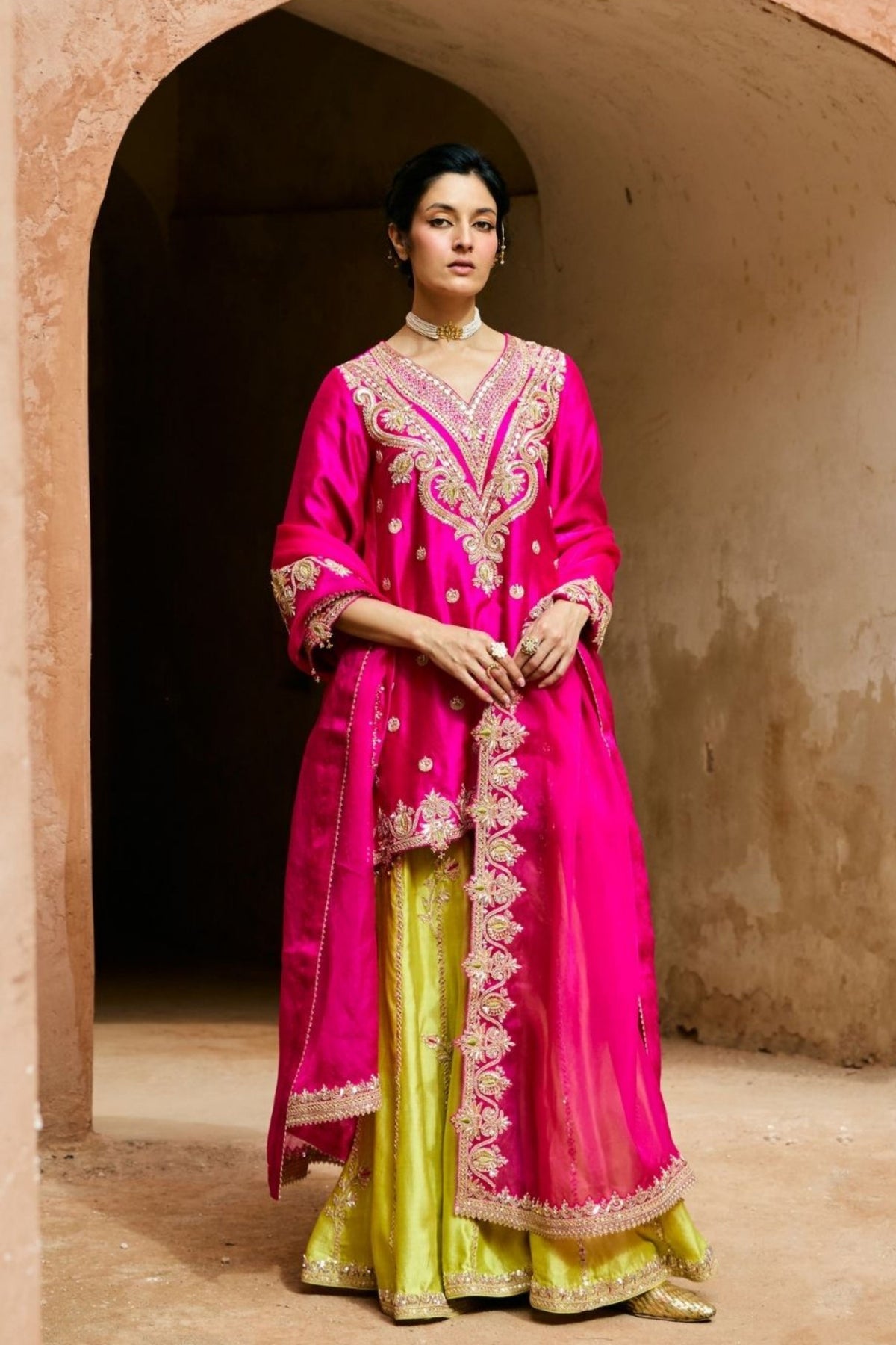 Heer Sharara Set