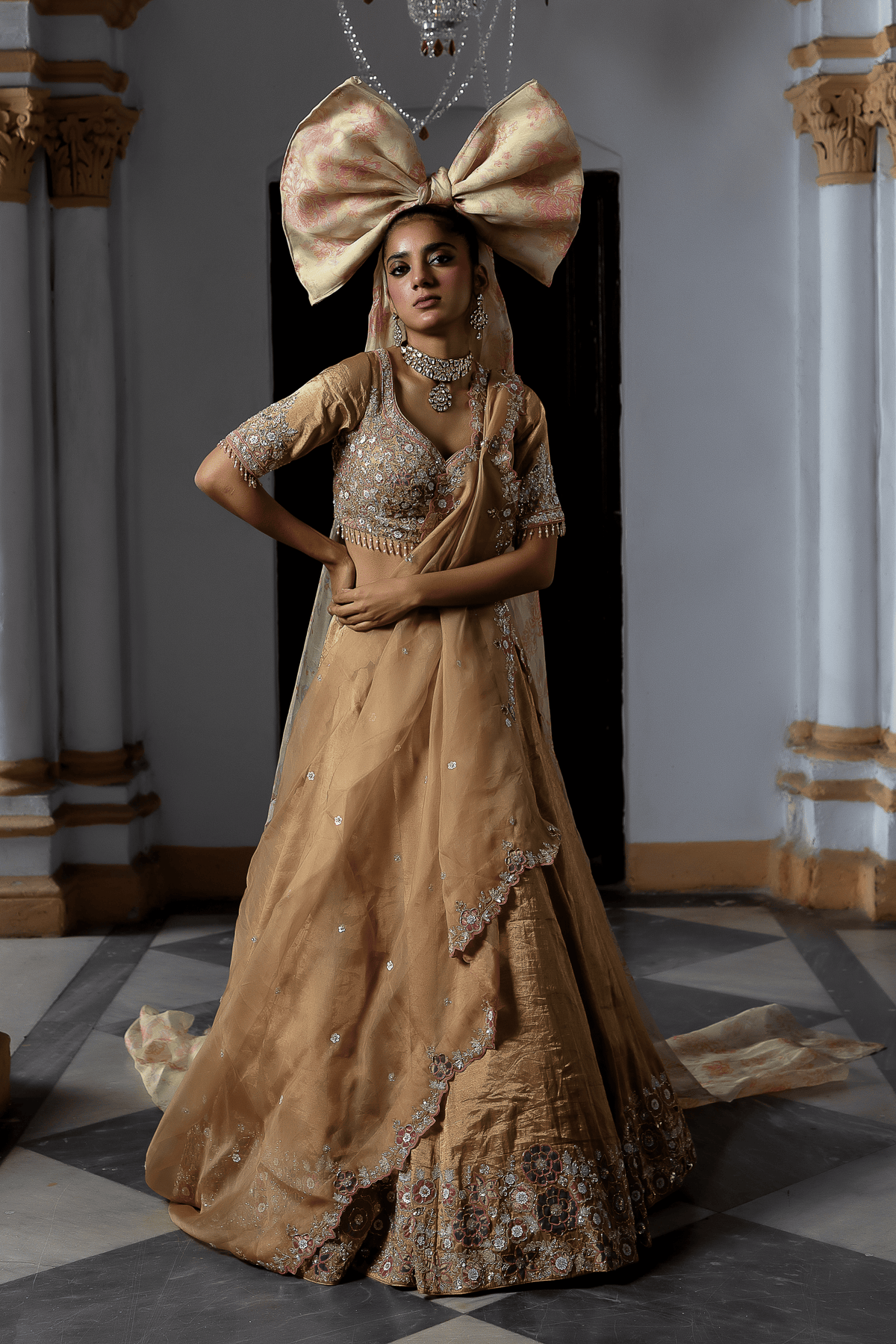Classic Soft Tissue Bridal Lehenga
