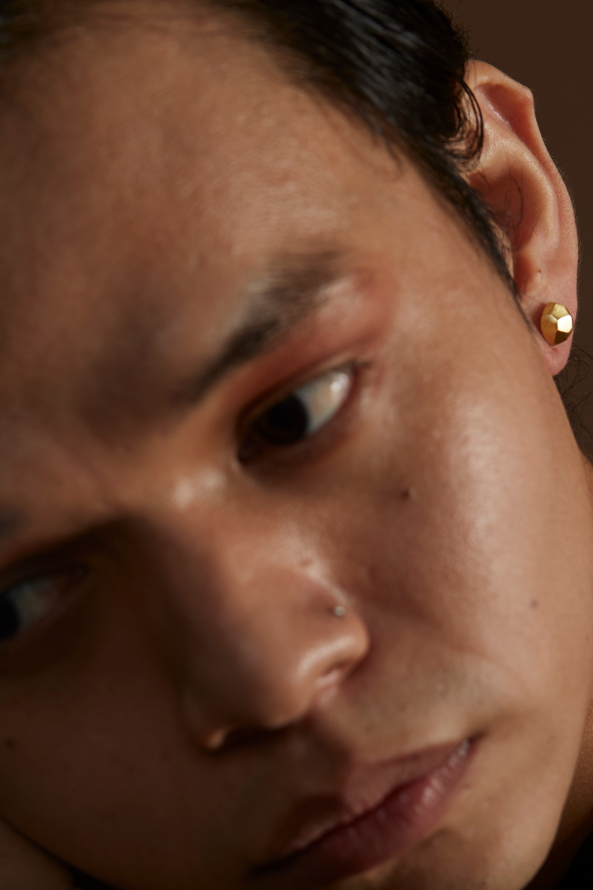Facet Earrings Gold