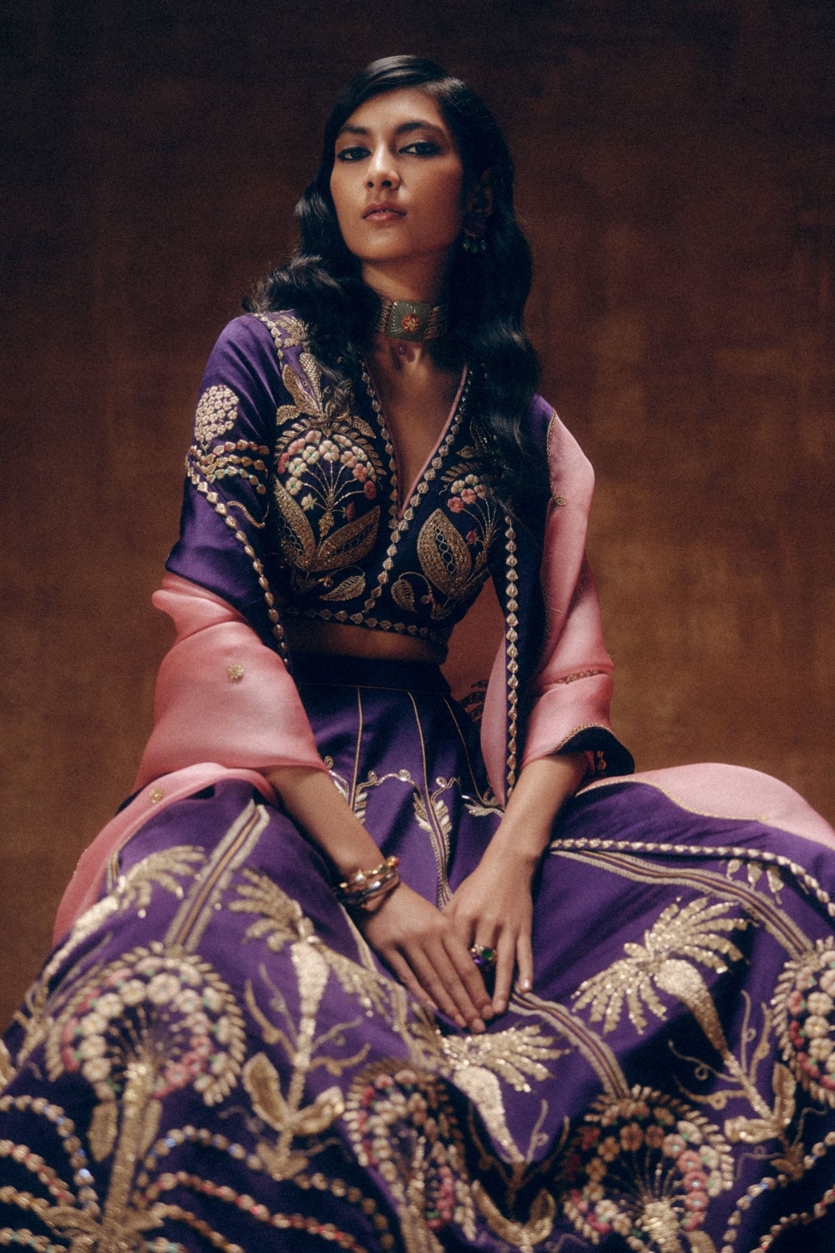 Turin Night Lehenga Set